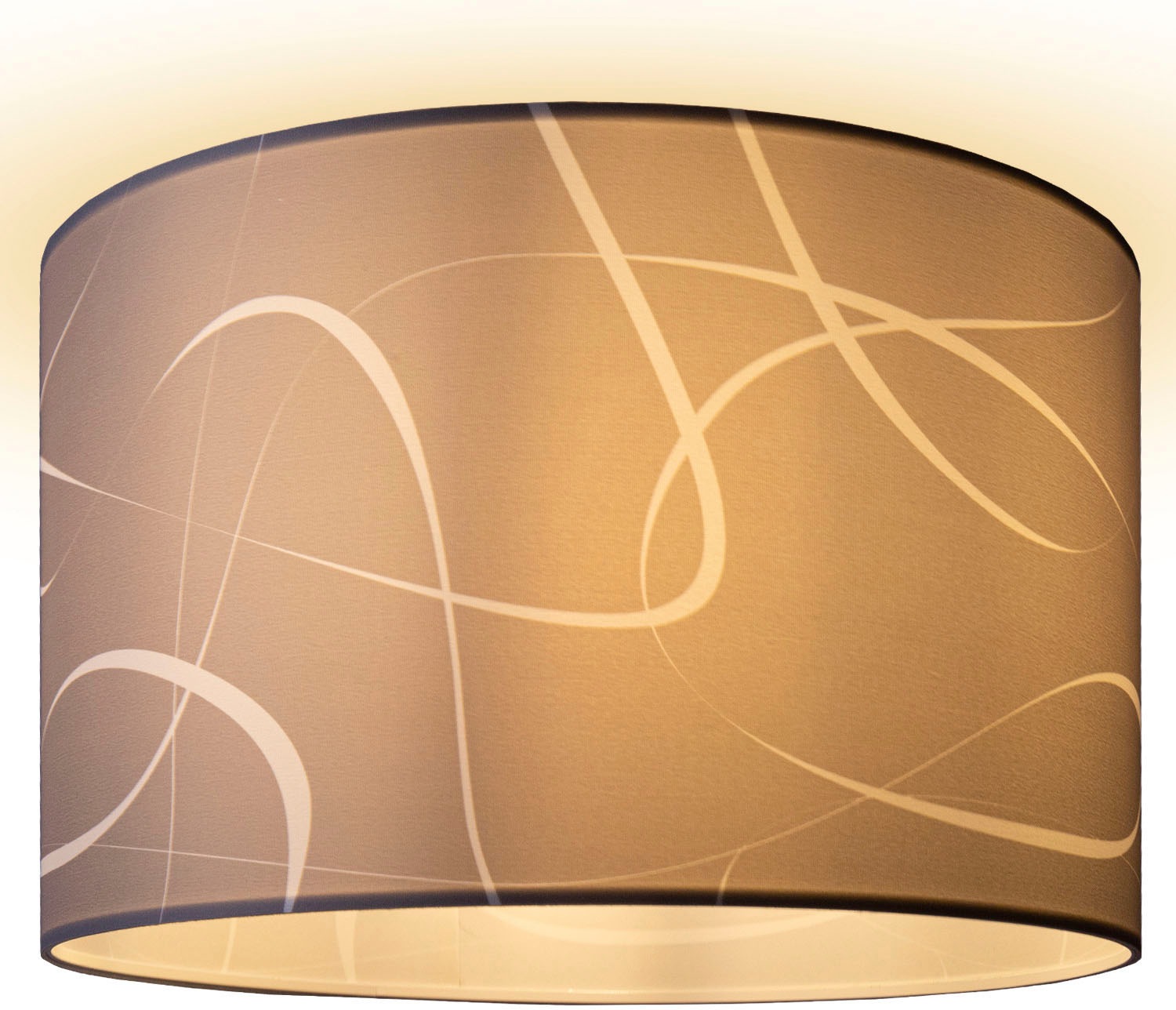 Paco Home Deckenleuchte »Hugo Tribal«, Leuchtmittel E27 | ohne Leuchtmittel, Deckenleuchte Stoff Schirmlampe Decke Esszimmer Modern Abstrakt