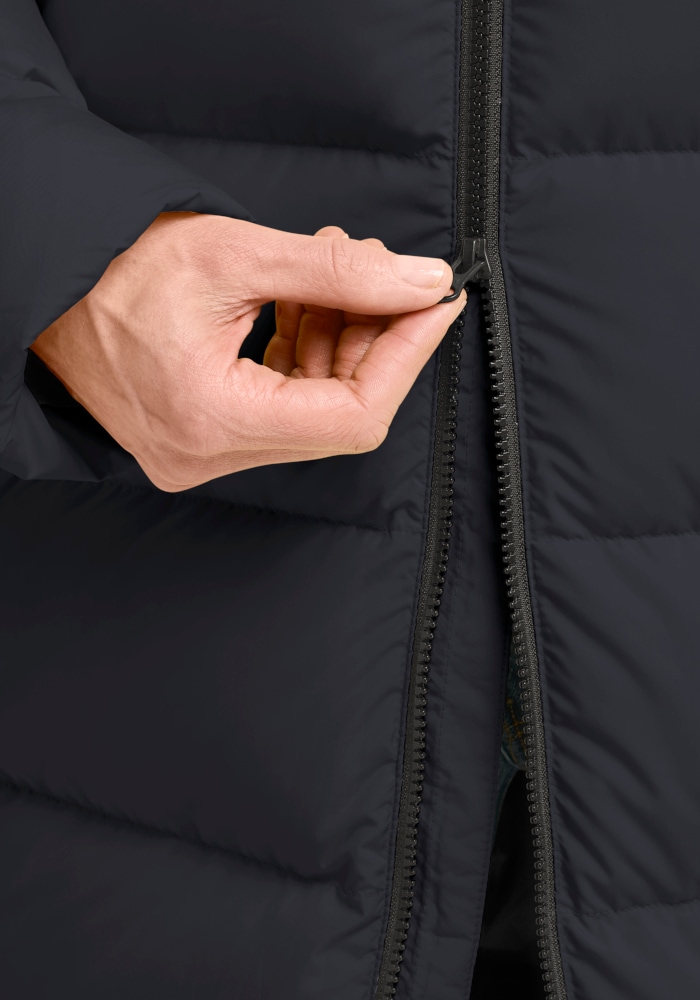 Jack Wolfskin Daunenmantel »FROZEN PALACE COAT W RDS« Daunenmantel, warm, winddicht und wasserabweisend