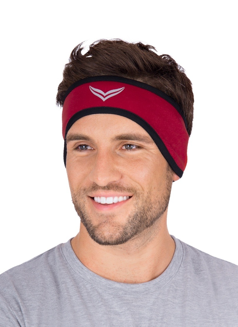 Trigema Herren Stirnband »TRIGEMA Softshell-Stirnband« 1 Stk. tlg. in rot, Größe 2