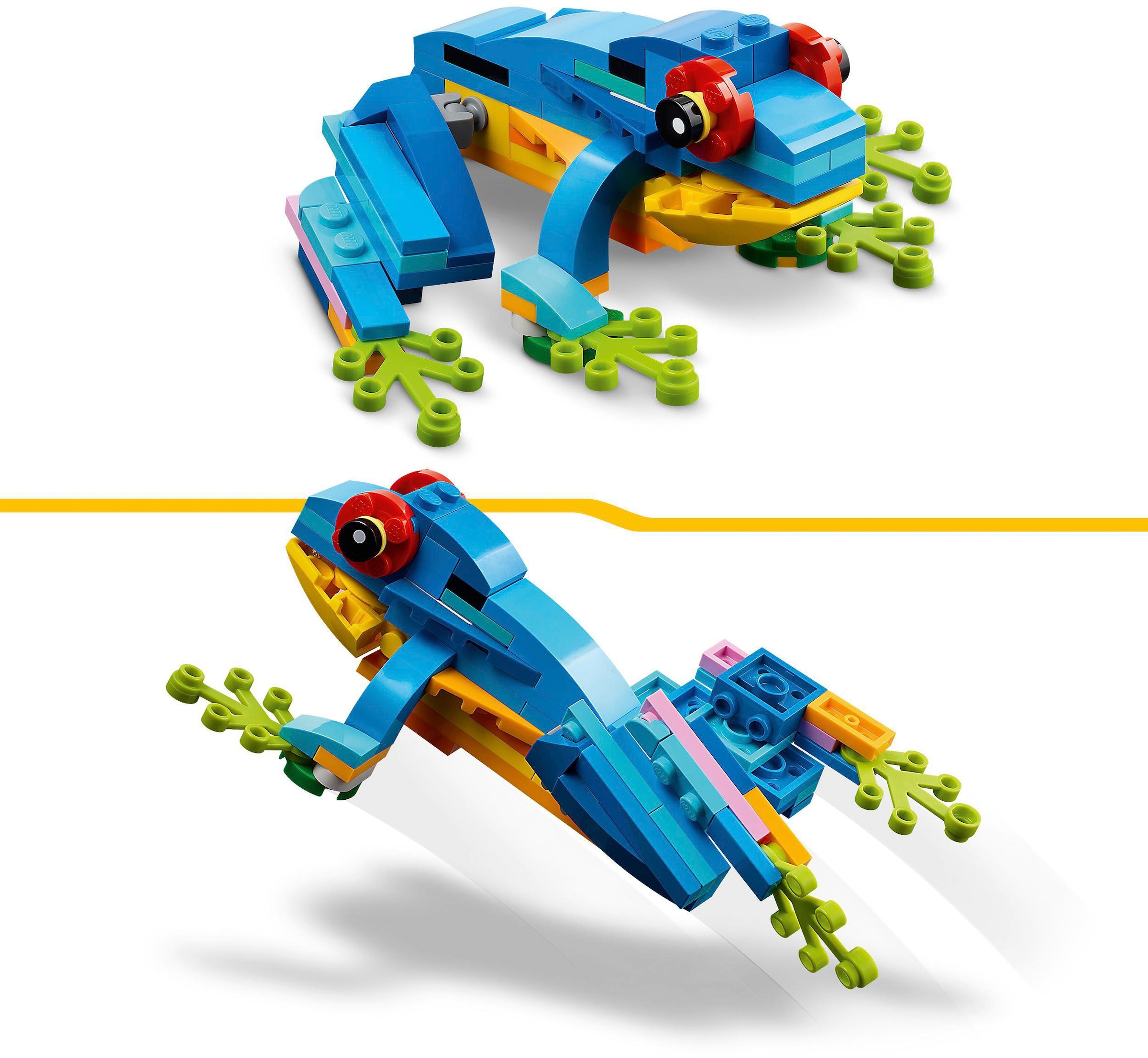 LEGO® Konstruktionsspielsteine »Exotischer Papagei (31136), LEGO® Creator 3in1«, (253 St.)