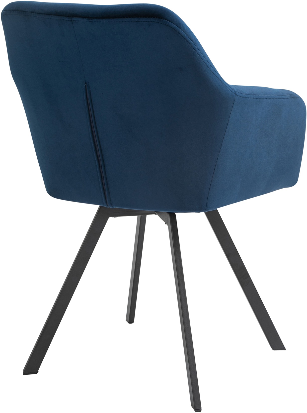SalesFever Essgruppe, (Set, 5 tlg.), Stühle mit 360° Drehplatte, Tischplatte mit echter Baumkante