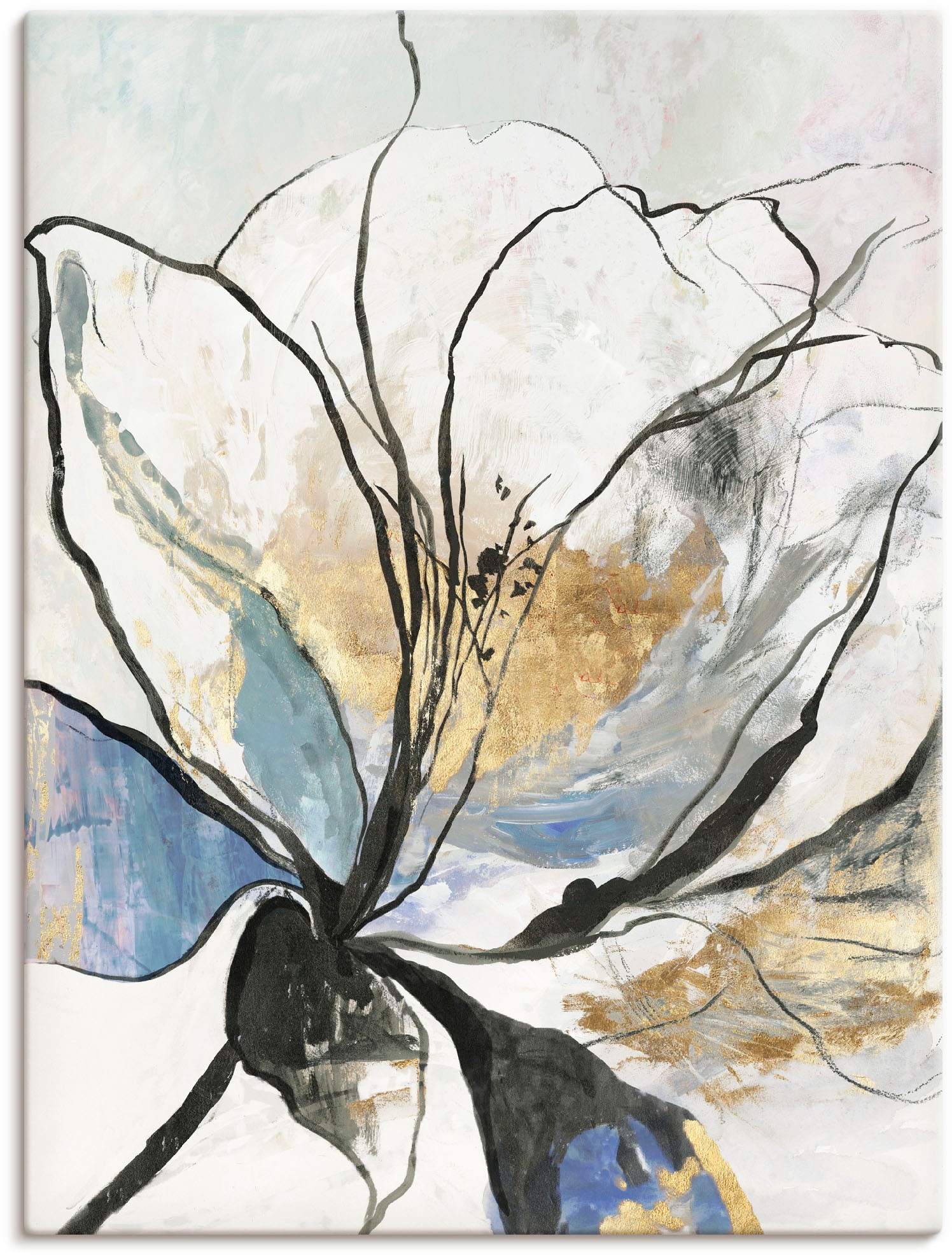 Artland Wandbild »Umrissenes Blumenmuster I«, Blumenbilder, (1 St.), als  Alubild, Leinwandbild, Wandaufkleber oder Poster in versch. Größen kaufen  bei OTTO | Poster