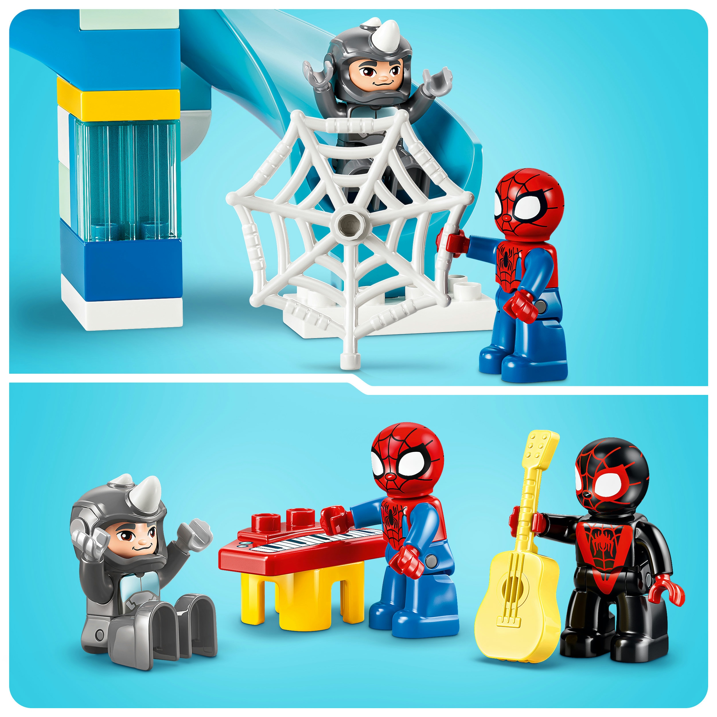 LEGO® Konstruktionsspielsteine »Team Spideys Hauptquartier (10464), LEGO DUPLO Disney« Made in Europe