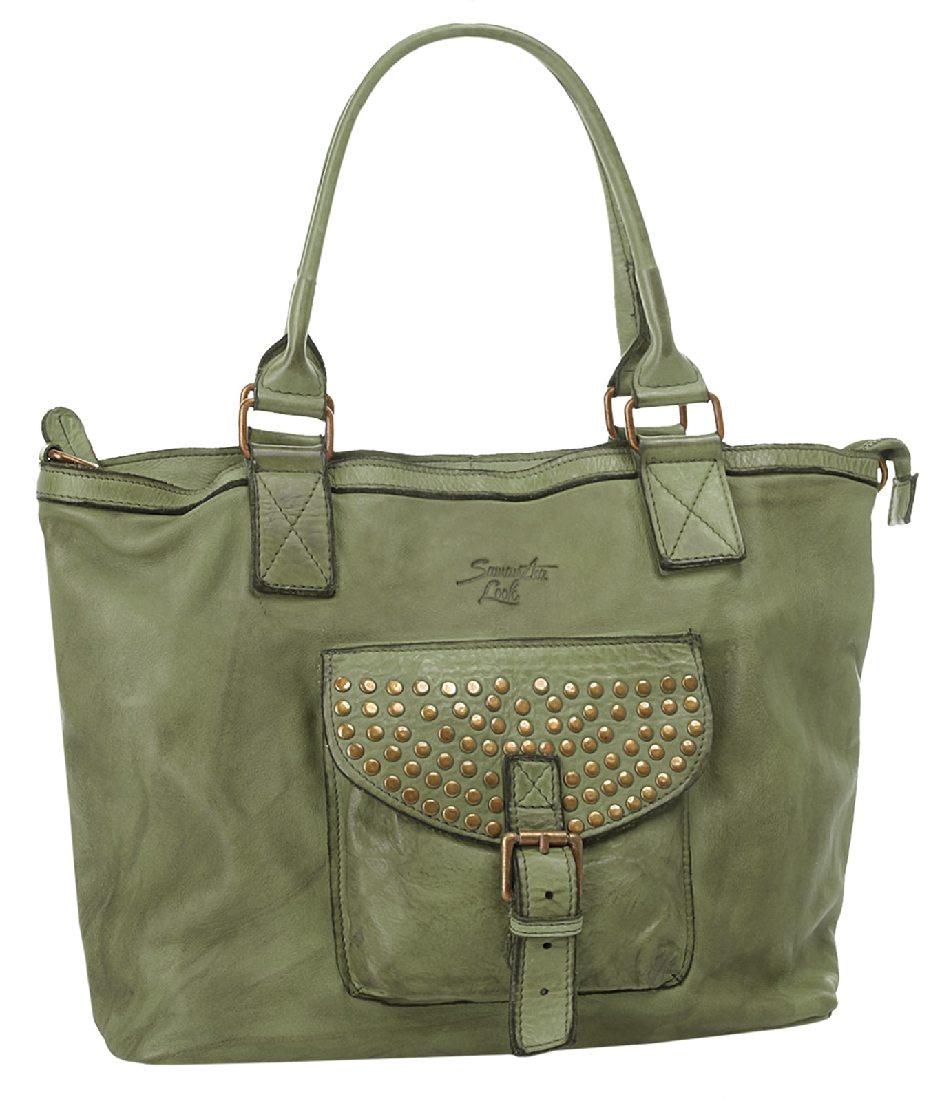 Samantha Look Shopper, echt Leder, Made in Italy