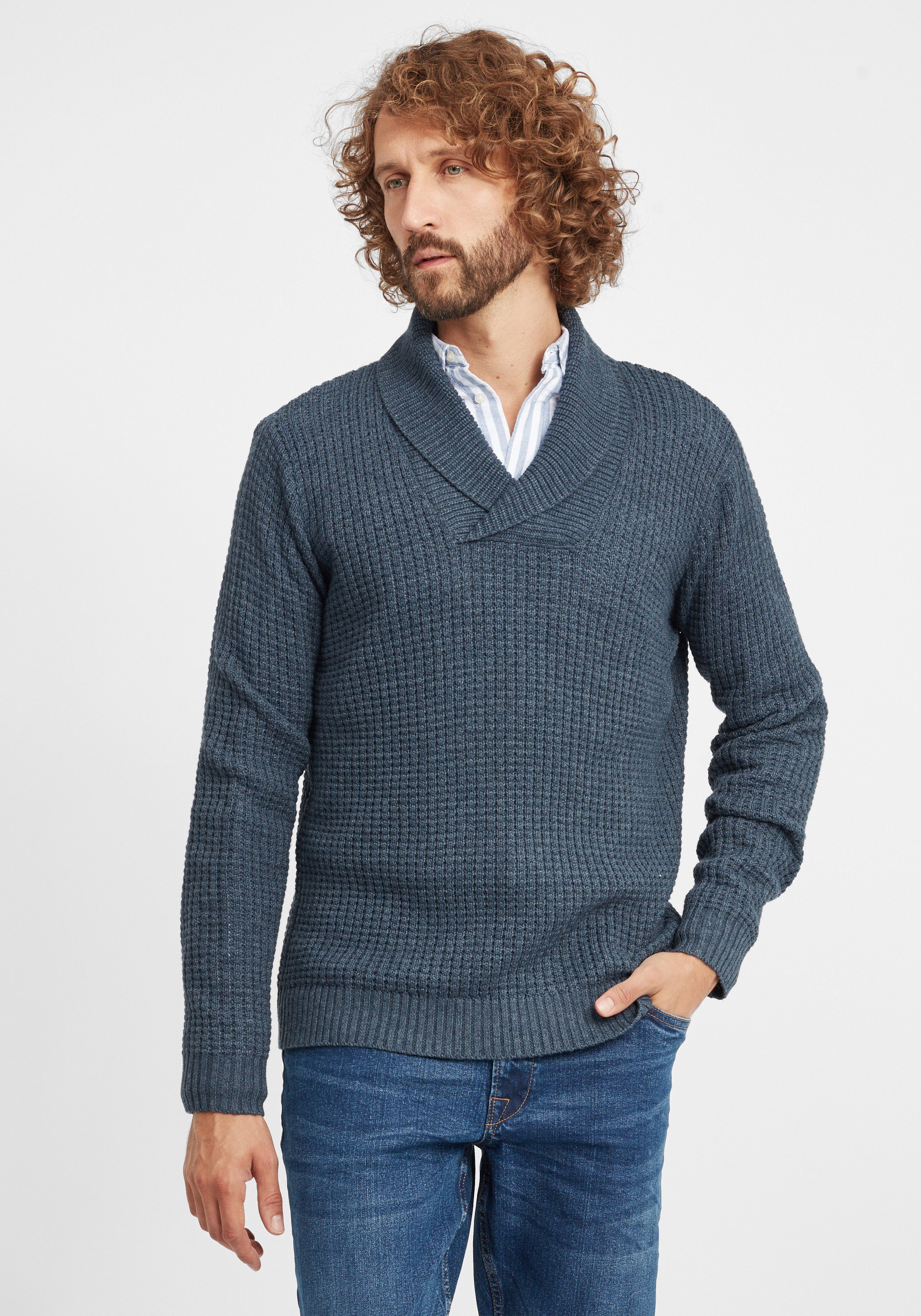 !Solid Strickfleece-Pullover »Strickpullover SDMapari«