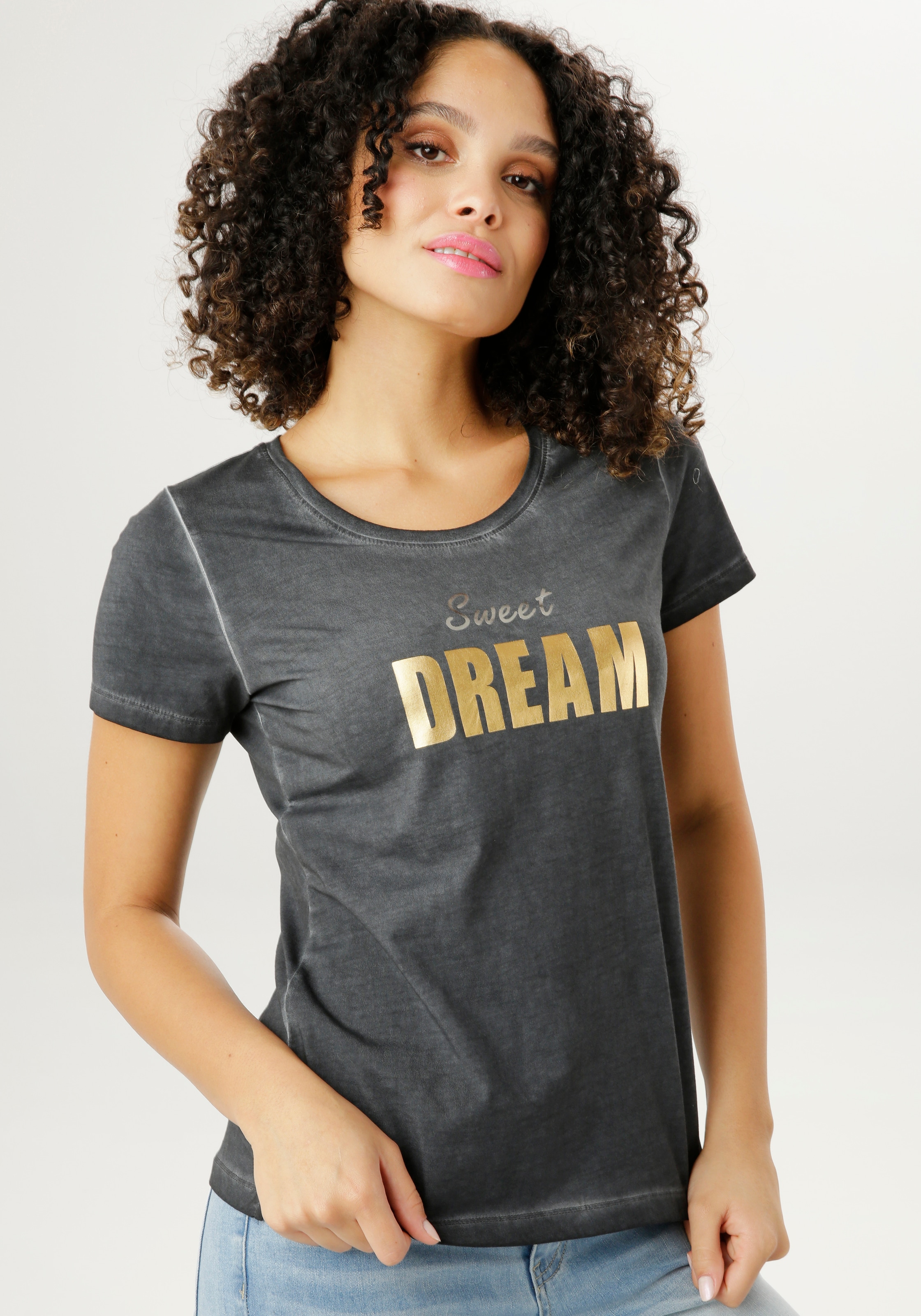 Aniston SELECTED T-Shirt, mit trendiger Waschung bestellen im OTTO Online  Shop