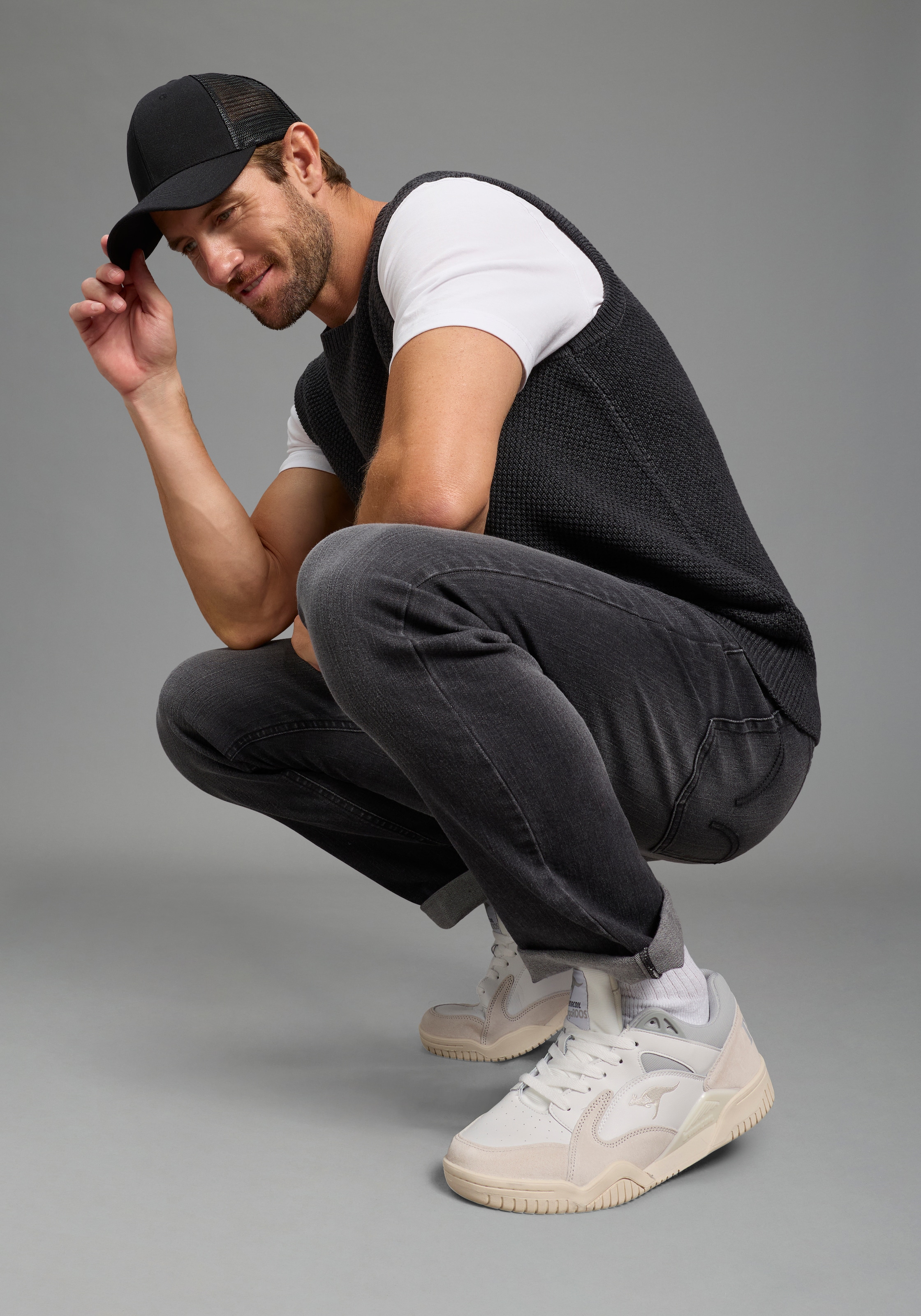 Man's World Pullunder »Neue Kollektion! Highlight mit Struktur!« aus Baumwolle, mit Rundhalsausschnitt, Regular Fit