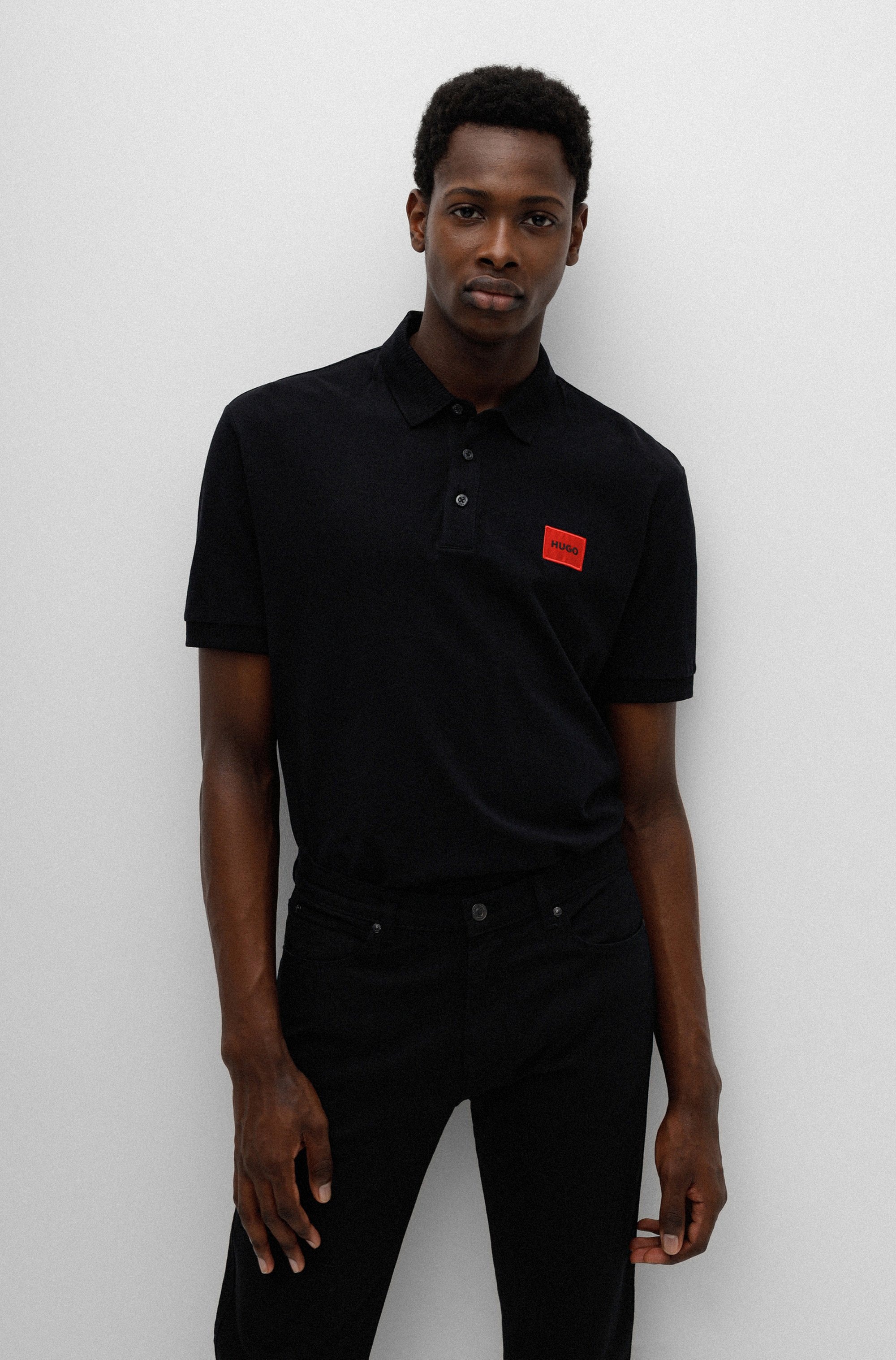 HUGO Poloshirt »Dereso« Slim Fit, Kurzarm, HUGO Weblabel