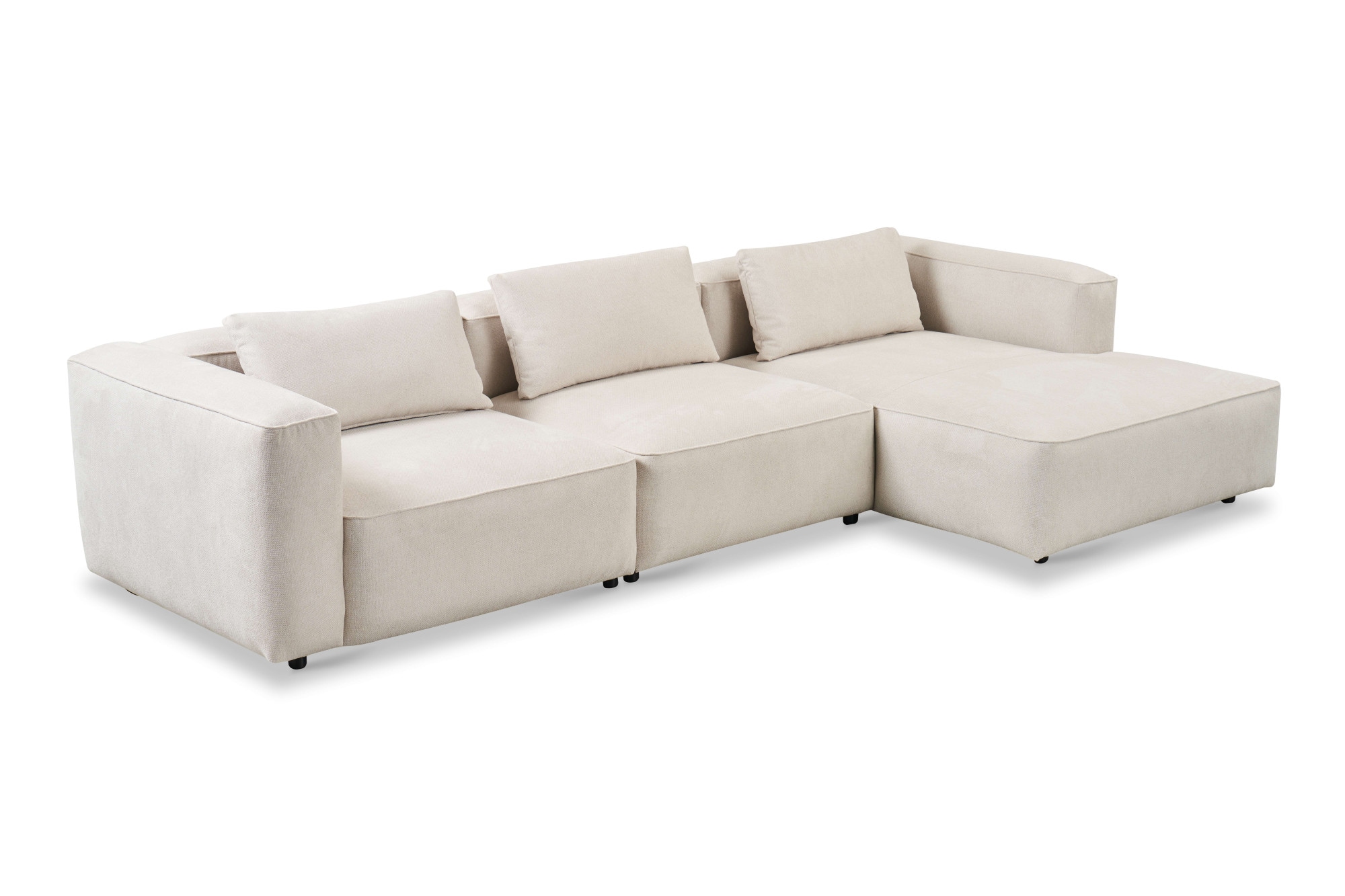 Home affaire Ecksofa »Tvinnet« Breite 317 cm, extra tiefe Sitzfläche, kubisches Sitzvergnügen
