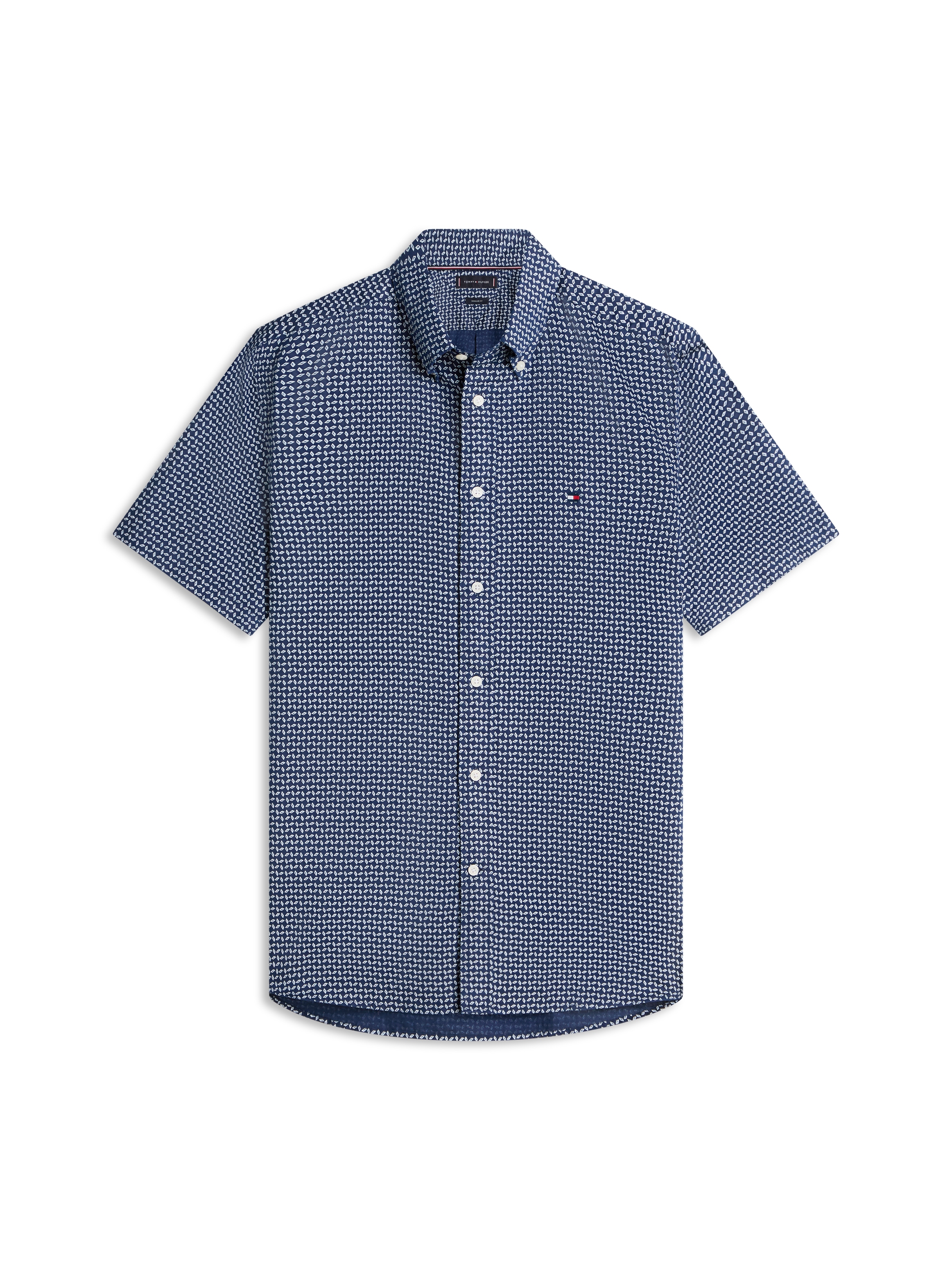 Tommy Hilfiger Kurzarmhemd »LINEN BLEND PRINT« regular fit