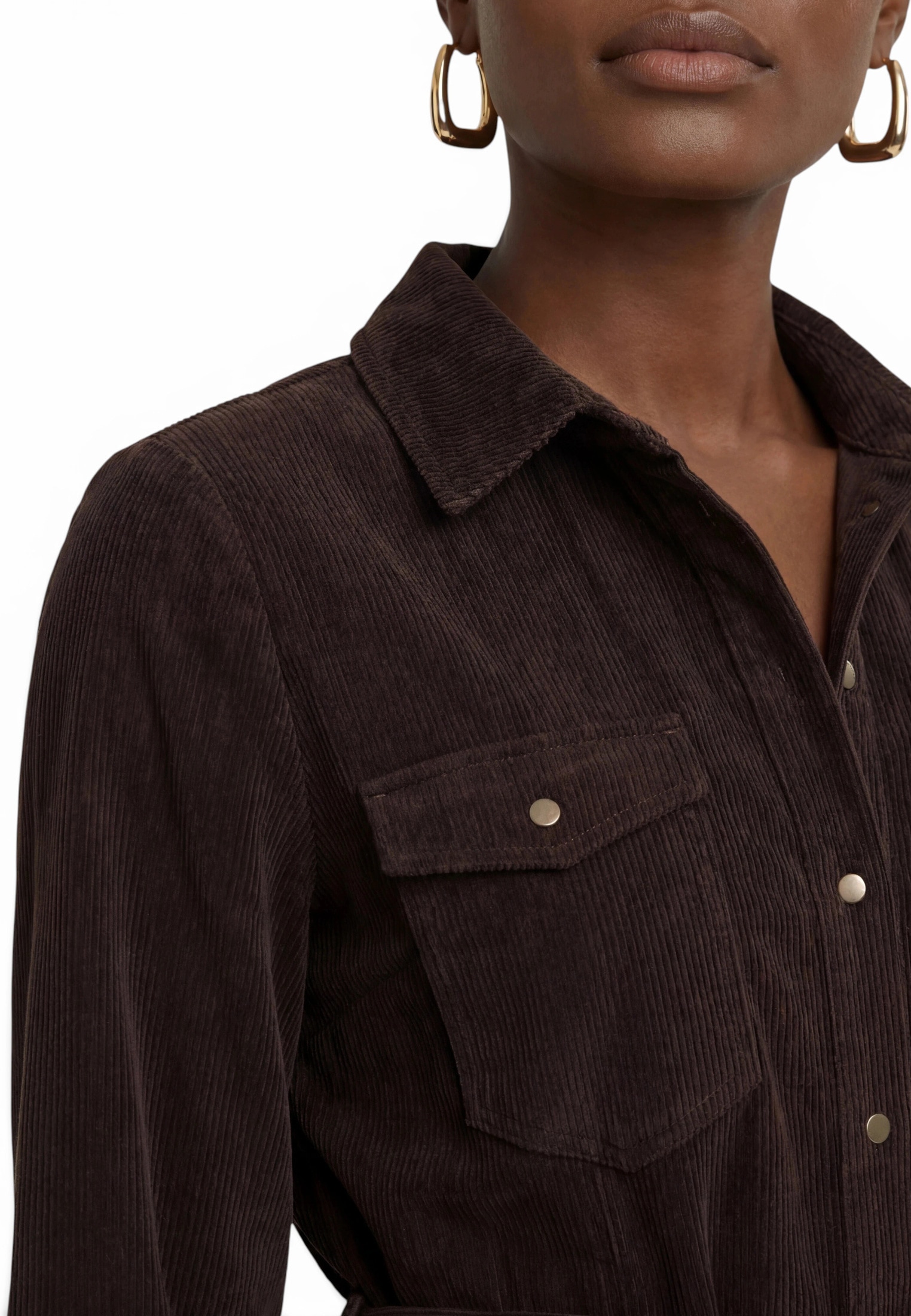 Zero Cordkleid »Cordkleid mit Bindegürtel«