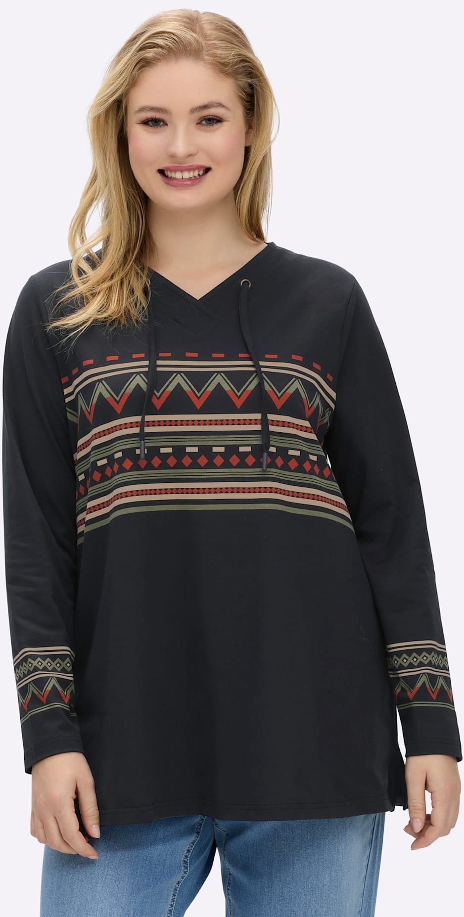 Sheego Langarmshirt »Shirt« 1 Stk.