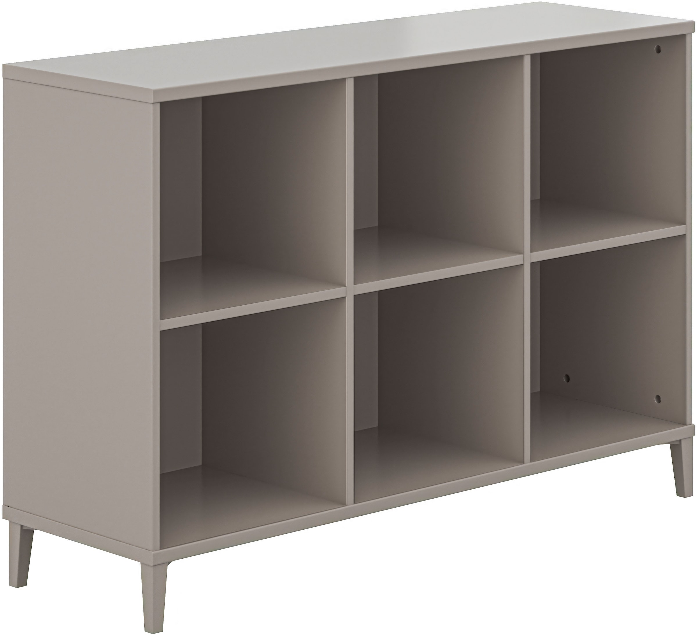 YUNY by PAIDI Sideboard »BROTHER STU mit 6 offenen Fächern«, (B/H/T ca. 123x84x38cm, Taupe), stabiles und langlebiges Regal, geprüfte Qualität