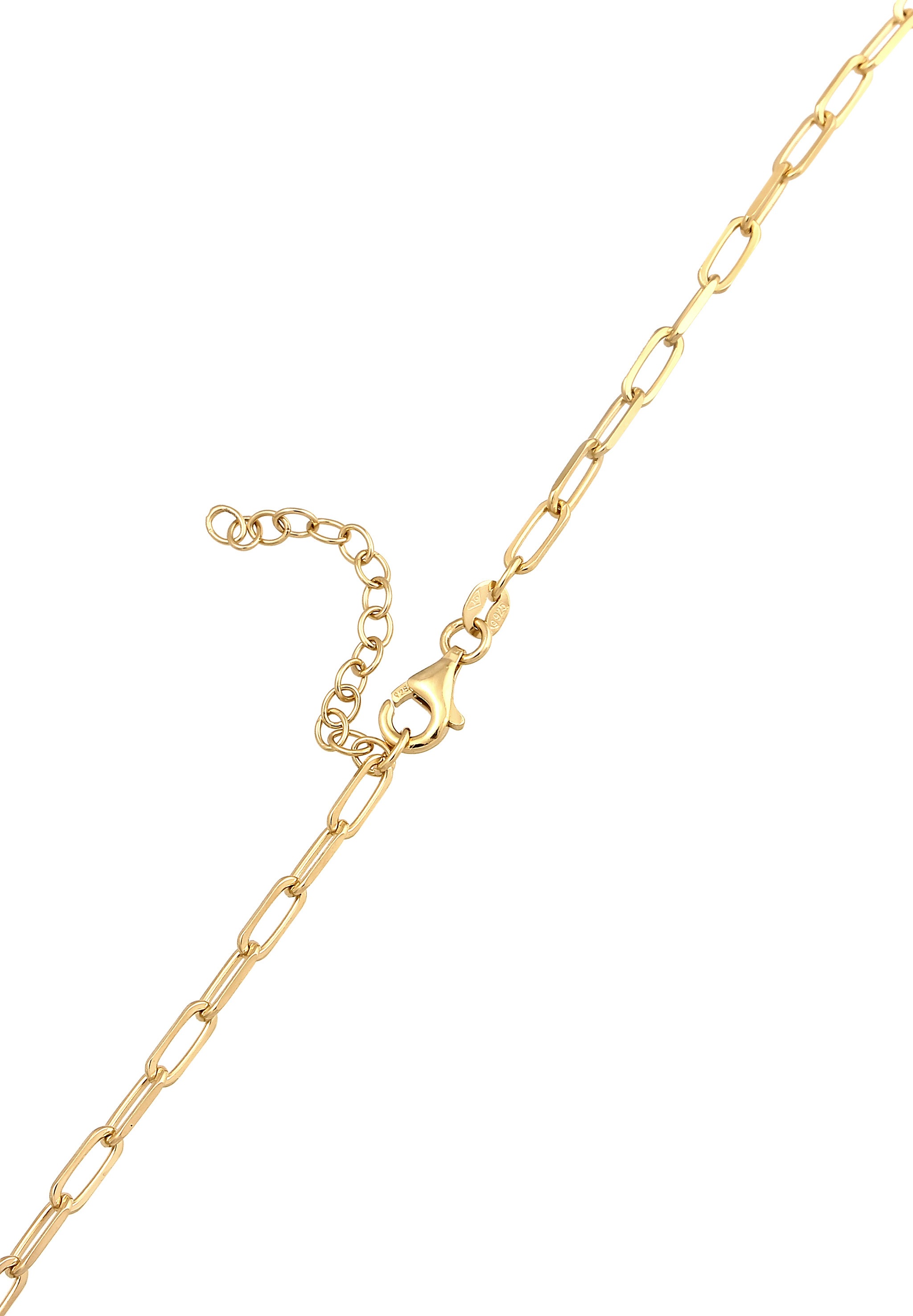 Nenalina Kette ohne Anhänger »Halskette Gliederkette 925 Sterling Silber vergoldet«
