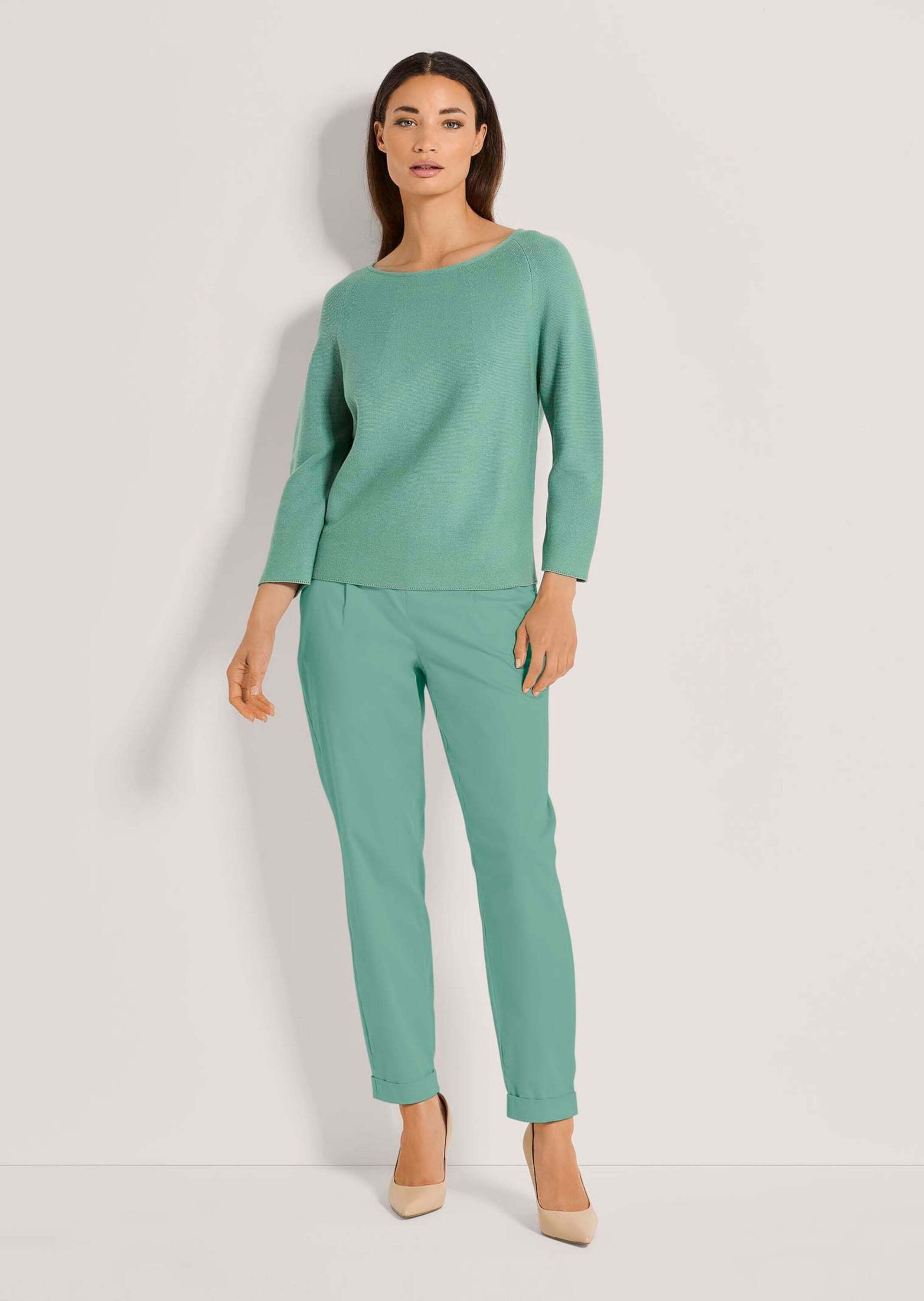 MADELEINE Longpullover »Pullover Pullover in modischer Kurzform«