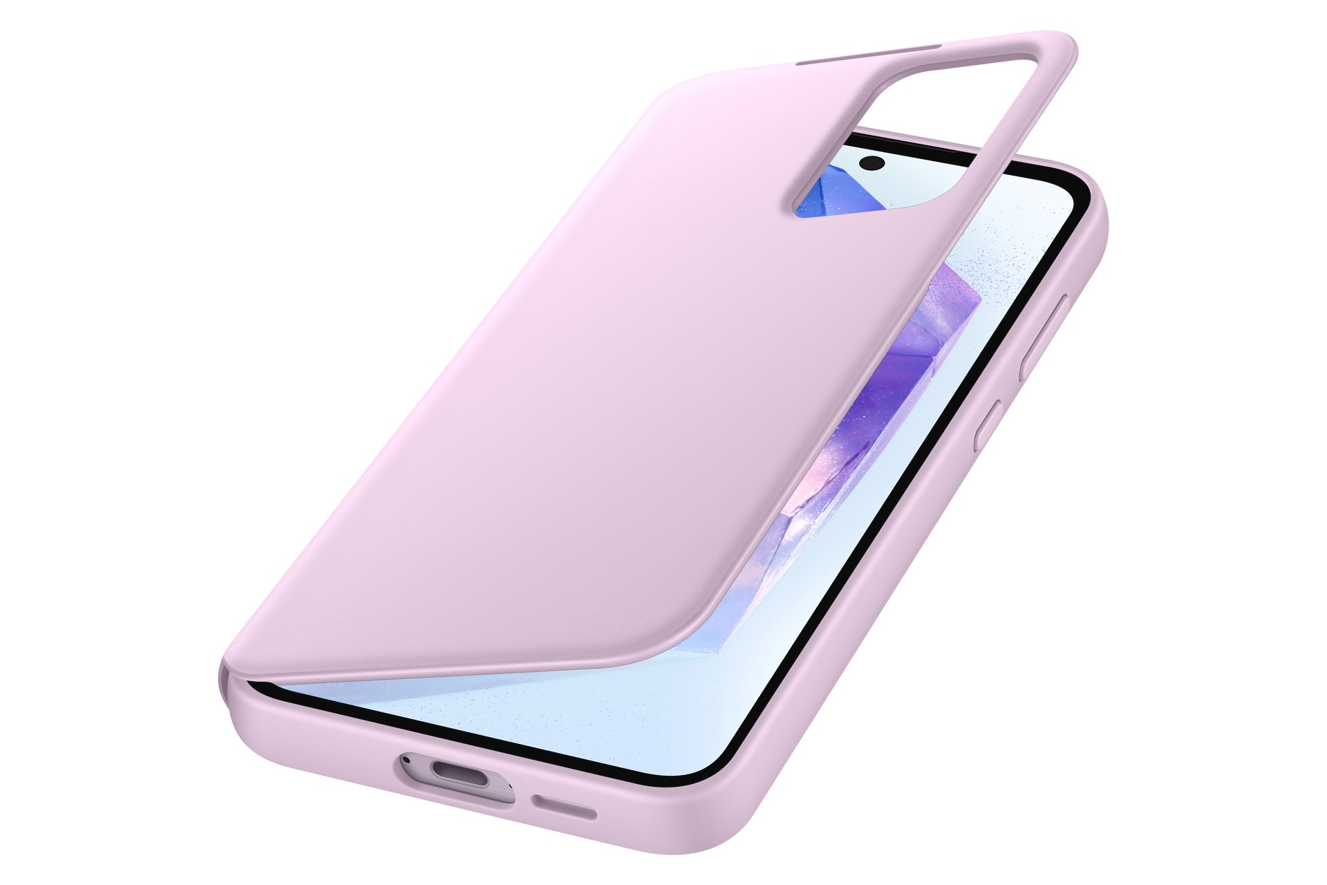 Samsung Handyhülle »Smart View Wallet Case für Samsung Galaxy A55«, Backcover, Schutzhülle, Handyschutzhülle, Case, Schutzcase, stoßfest