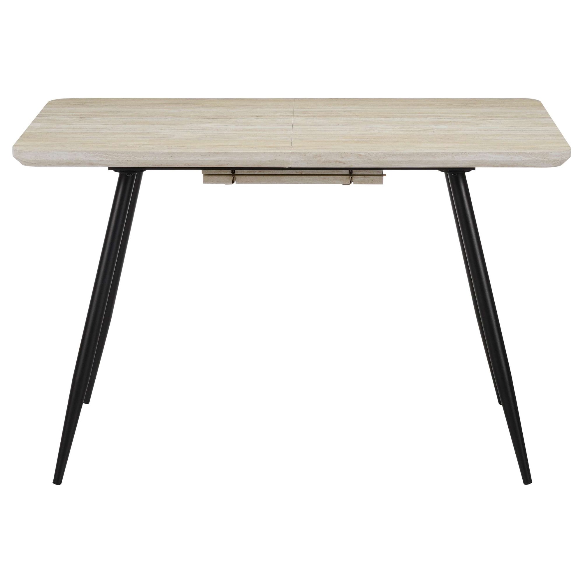 OTTO home Esstisch »Ombrone« ausziehbar 120-160 cm, Synchronauszug, inkl Einlegeplatte, Breite 80cm