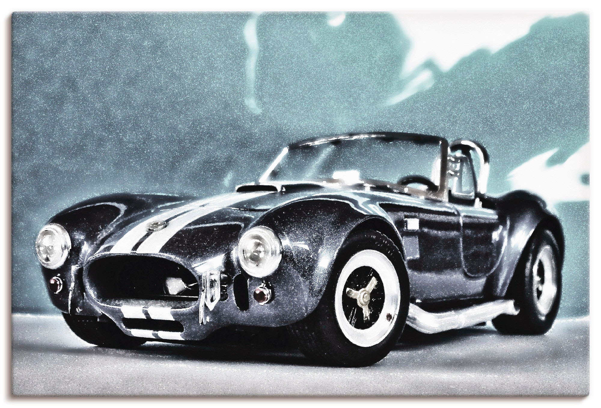 Artland Wandbild »Chelby Cobra - schwarz-Weiss«, Auto, (1 St.), in vielen Größen & Produktarten - Alubild / Outdoorbild für den Außenbereich, Leinwandbild, Poster, Wandaufkleber / Wandtattoo auch für Badezimmer geeignet