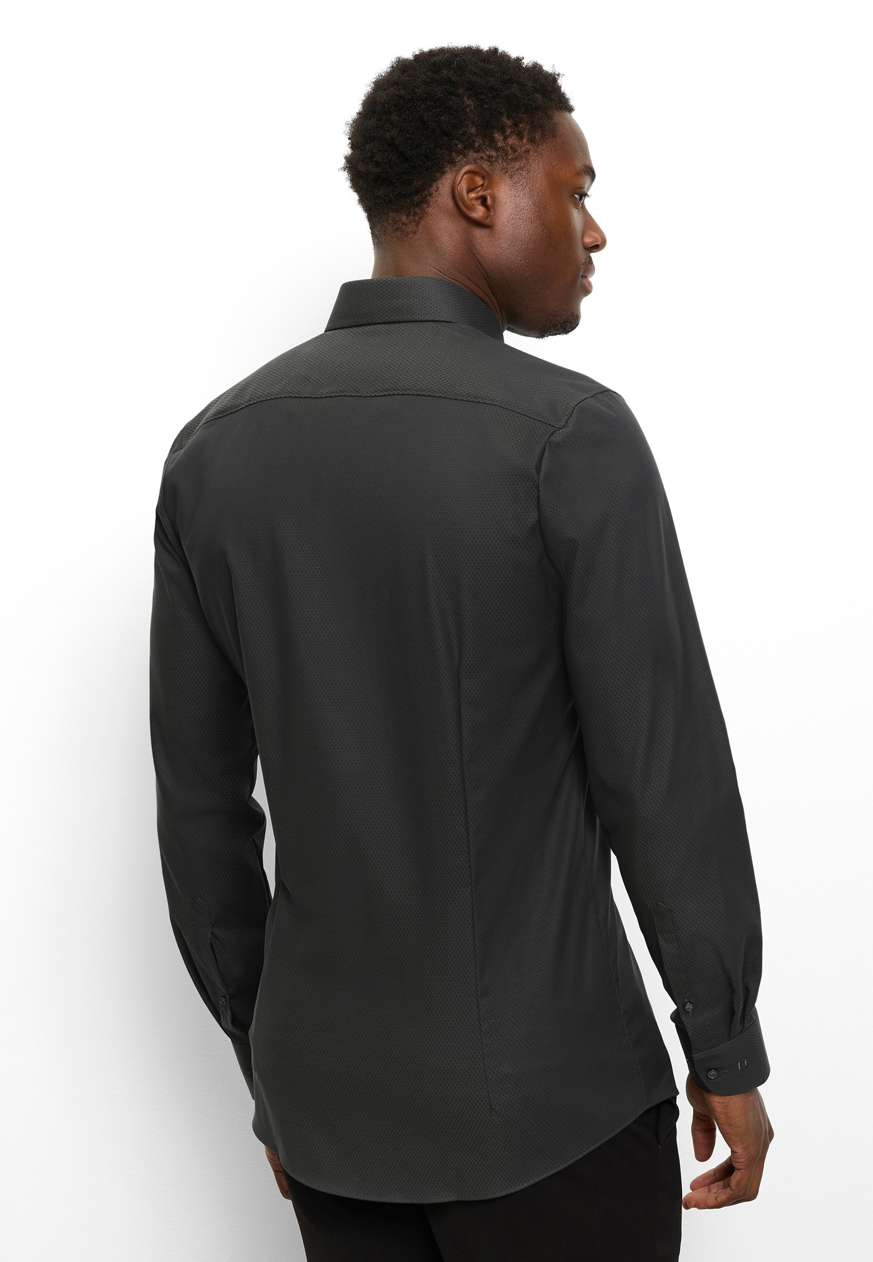 OLYMP Langarmhemd »Level 5« Businesshemd, body fit, Royal-Kentkragen, unifarben