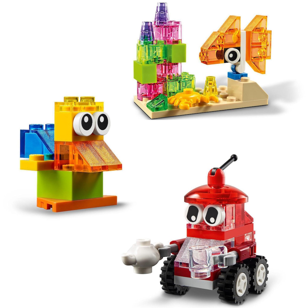 LEGO® Konstruktionsspielsteine »Kreativ-Bauset mit durchsichtigen Steinen (11013), LEGO® Classic«, (500 St.)