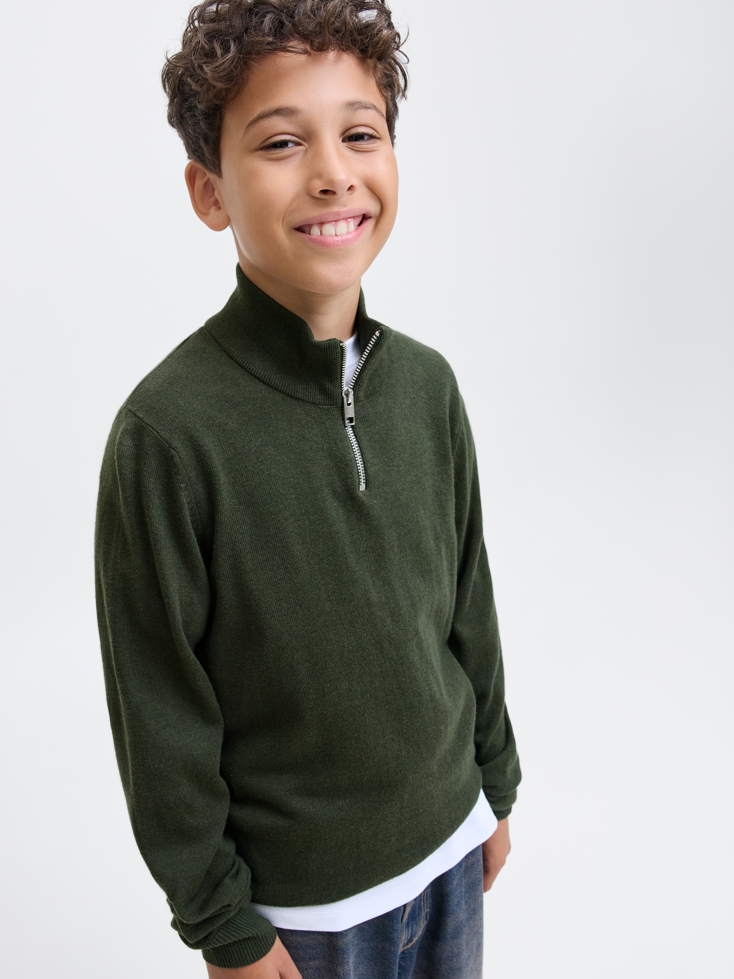 Jack & Jones Junior Troyer »JJEEMIL KNIT HALF ZIP NOOS JNR«