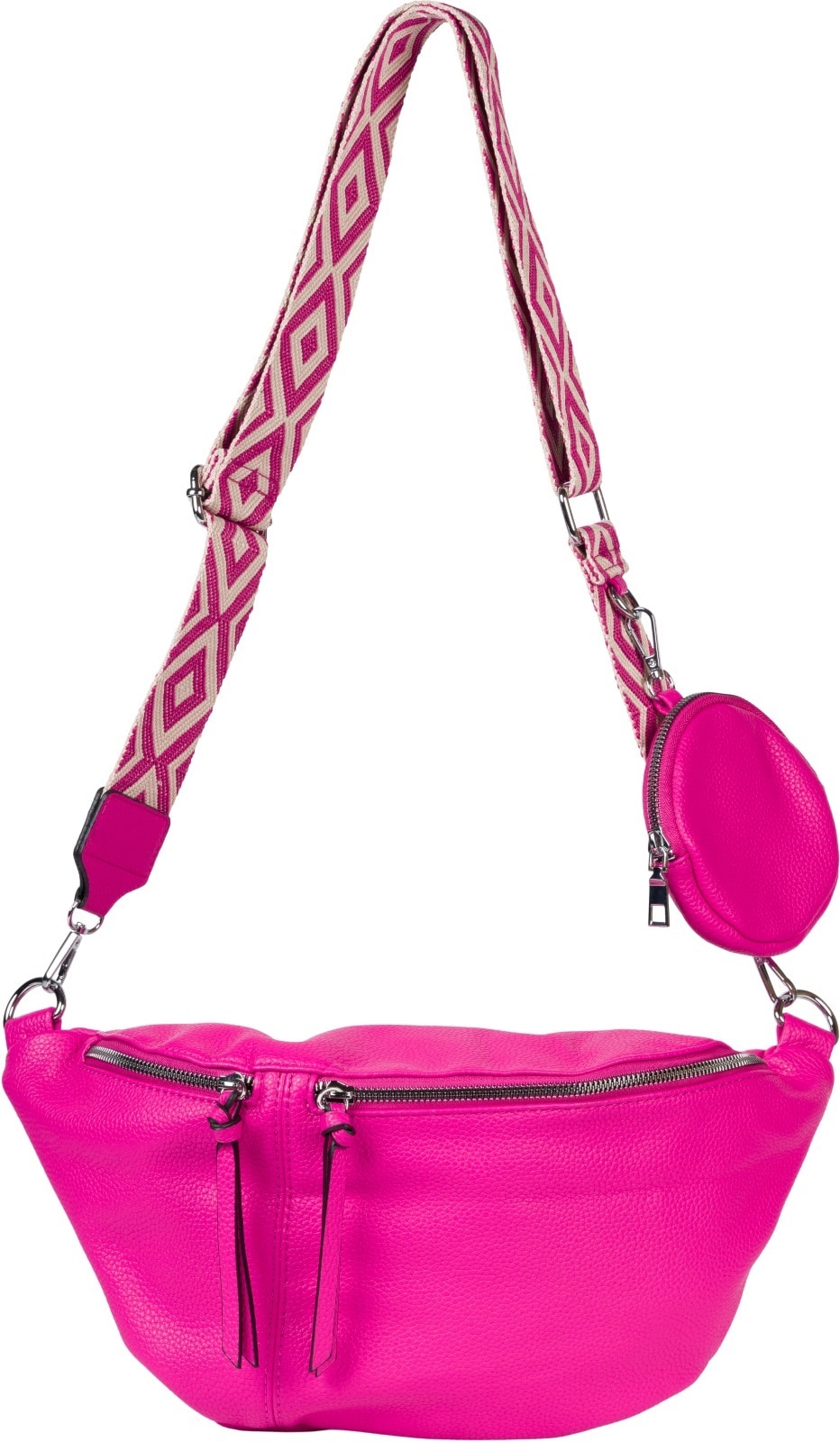 styleBREAKER Umhängetasche »Halbmond Crossbody Bag Set 3-Teilig«