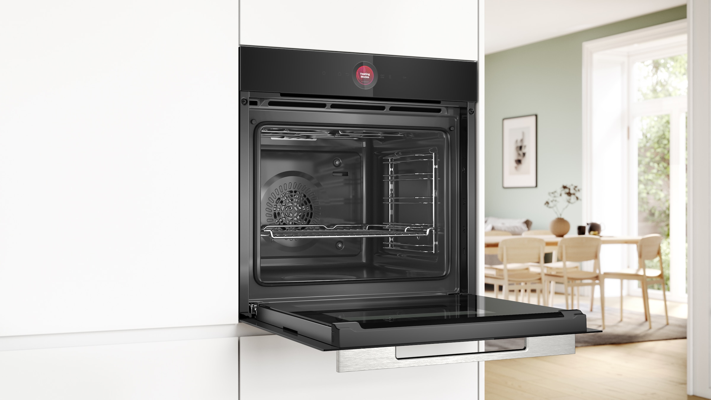 BOSCH Einbaubackofen Serie 8 »HBG7241B1« mit Teleskopauszug nachrüstbar mit Hydrolyse