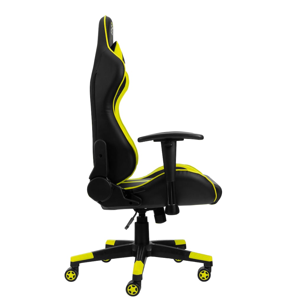 Hyrican Gaming-Stuhl »"Striker Copilot" schwarz/gelb, Kunstleder, ergonomischer Gamingstuhl«