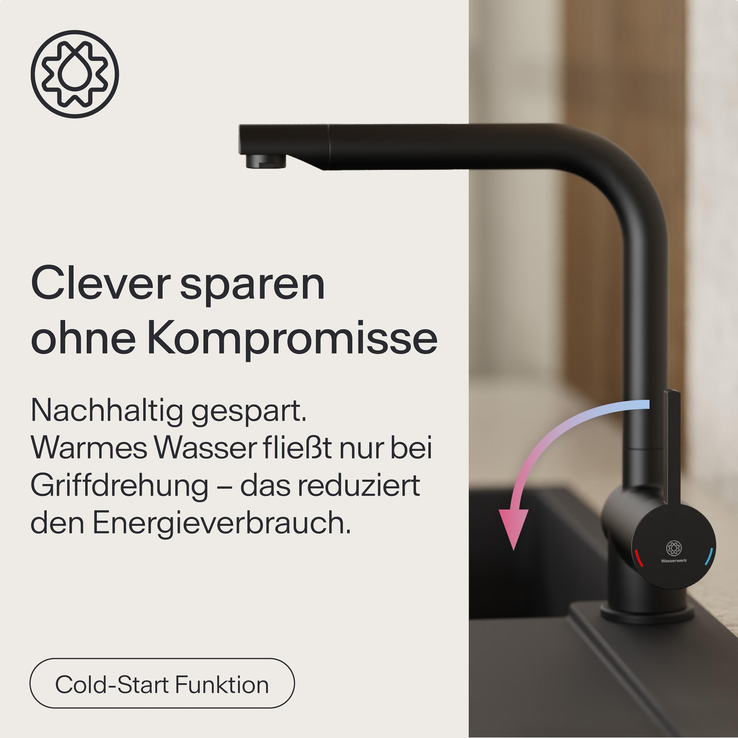 WASSERWERK Spültischarmatur »WK 4, Wasserhahn, Küche, Einhebelmischer«
