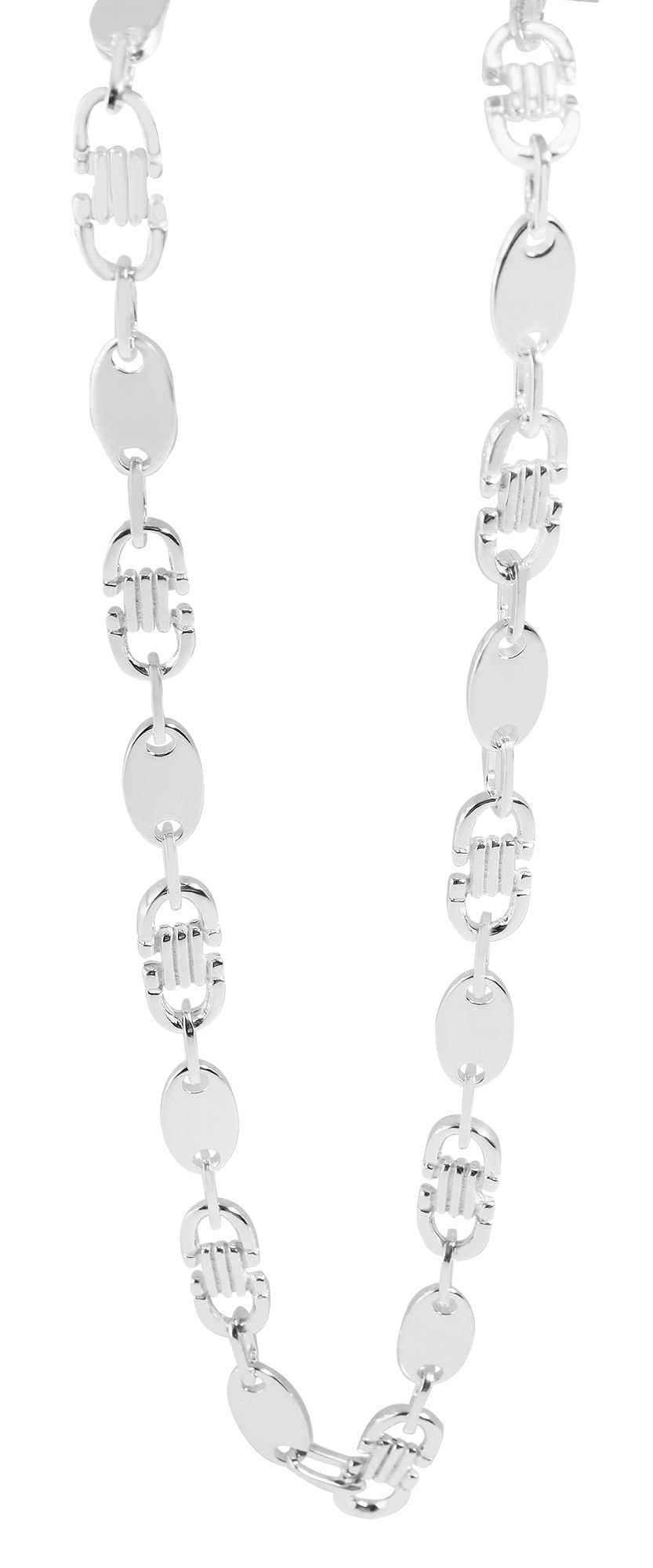 Adelia´s Gliederkette »Damen Halskette ¿ Plattenkette aus 925 Silber 55 cm«