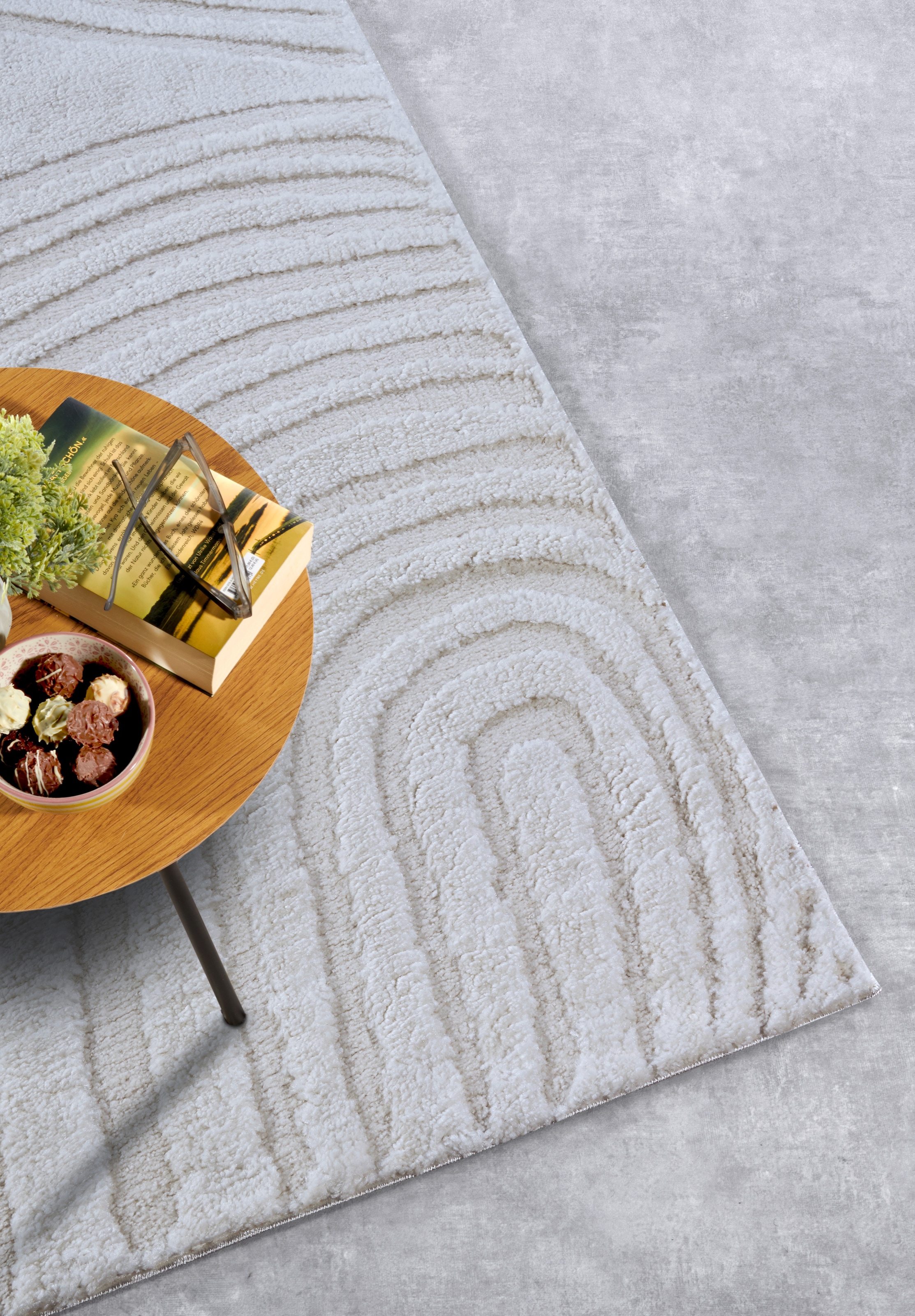 ELLE DECORATION Designteppich »Pigment«, rechteckig, 18 mm Höhe, Hochflor, Shaggy, Läufer, weich, Langflor, modern, Hoch Tief Effekt