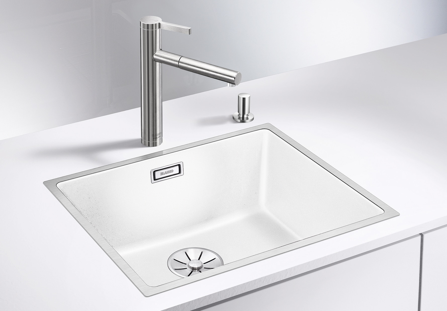 Blanco Granitspüle »SUBLINE 500-IF SteelFrame«, aus SILGRANIT®