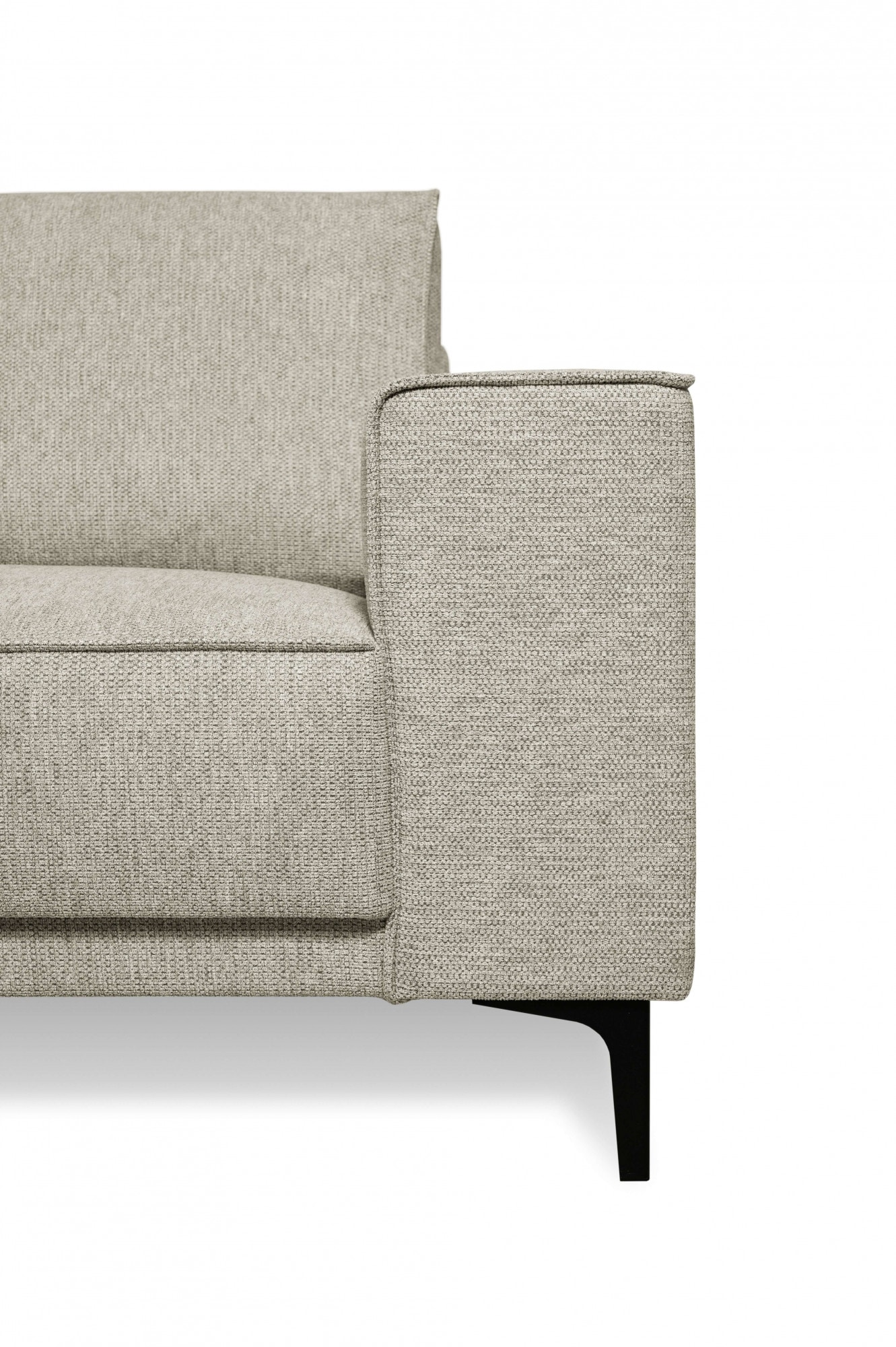 PLACES OF STYLE Ecksofa »Casina« mit abgerundeter Ottomane, in einem weichen Chenille-Stoff