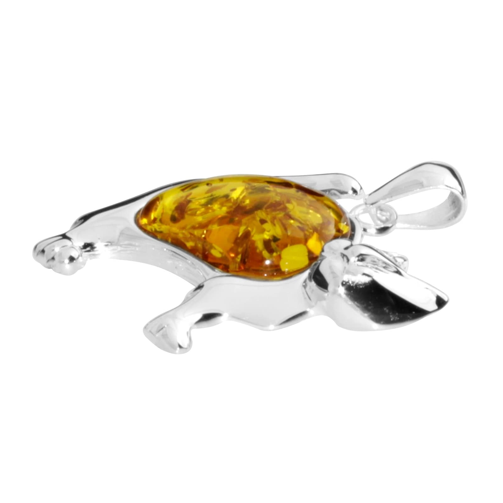 OSTSEE-SCHMUCK Kettenanhänger »- Katze - Silber 925/000 - Bernstein«