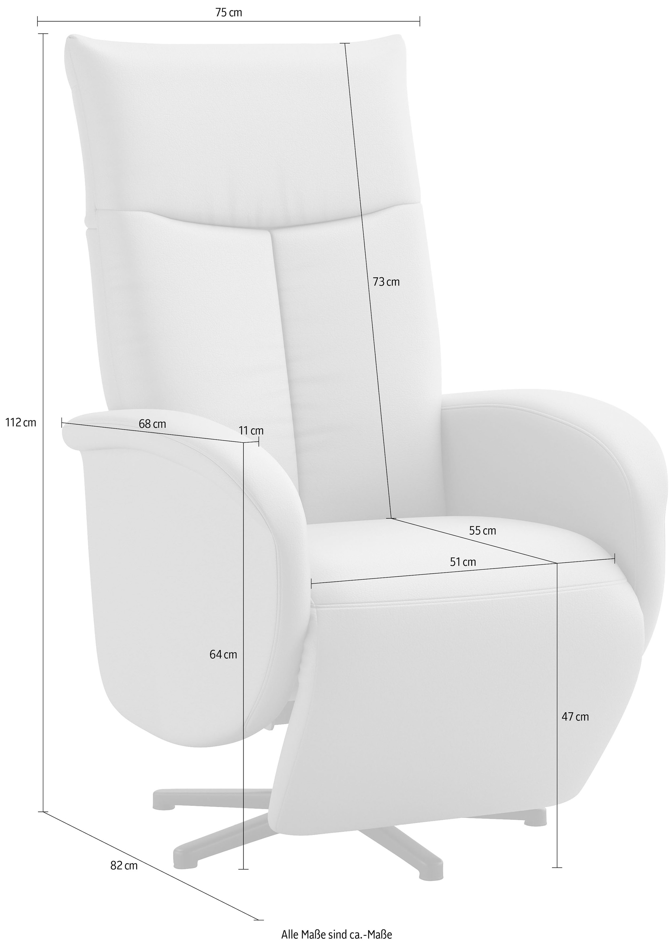 sit&more TV-Sessel »Zora« wahlweise mit Aufstehhilfe, 2 Motoren und Akku