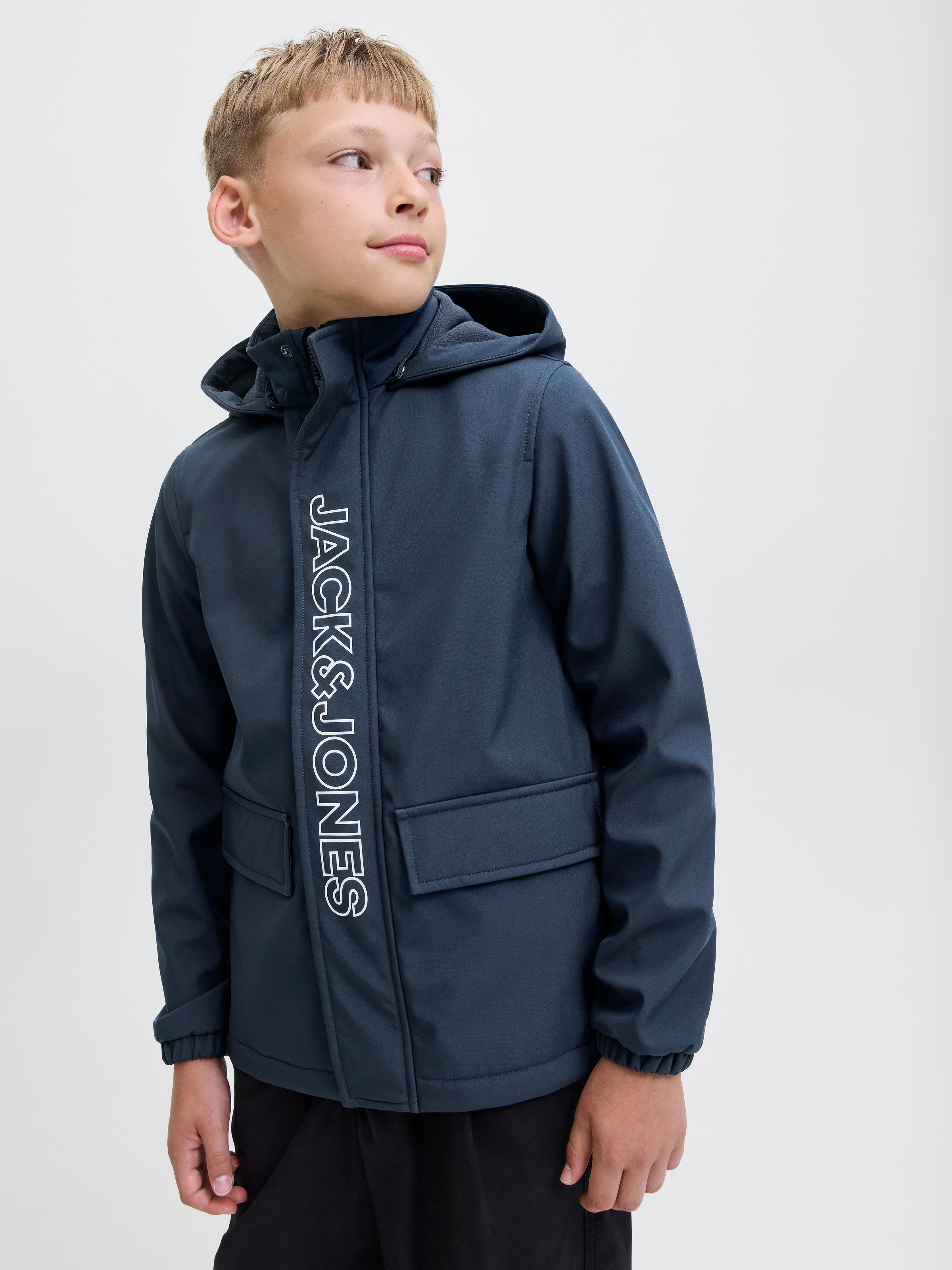 Jack & Jones Junior Softshelljacke »JJEMATT SOFTSHELL HOOD SN JNR« mit Kapuze
