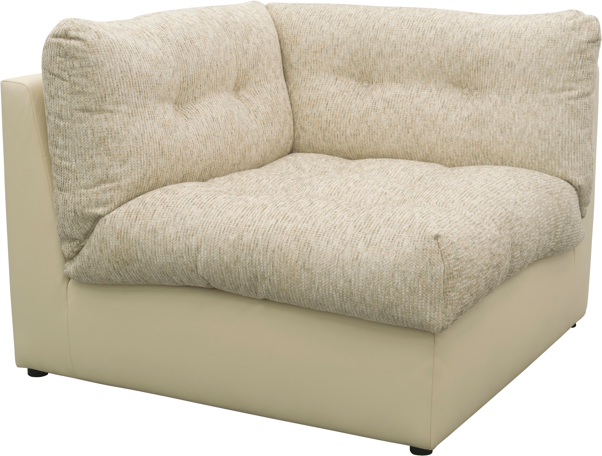 DOMO collection Sofa-Eckelement »Caleo, B/T: 119/117 cm, modular, großzügige Polsterung« erweiterbar mit Sofaelement, Einzelsofa