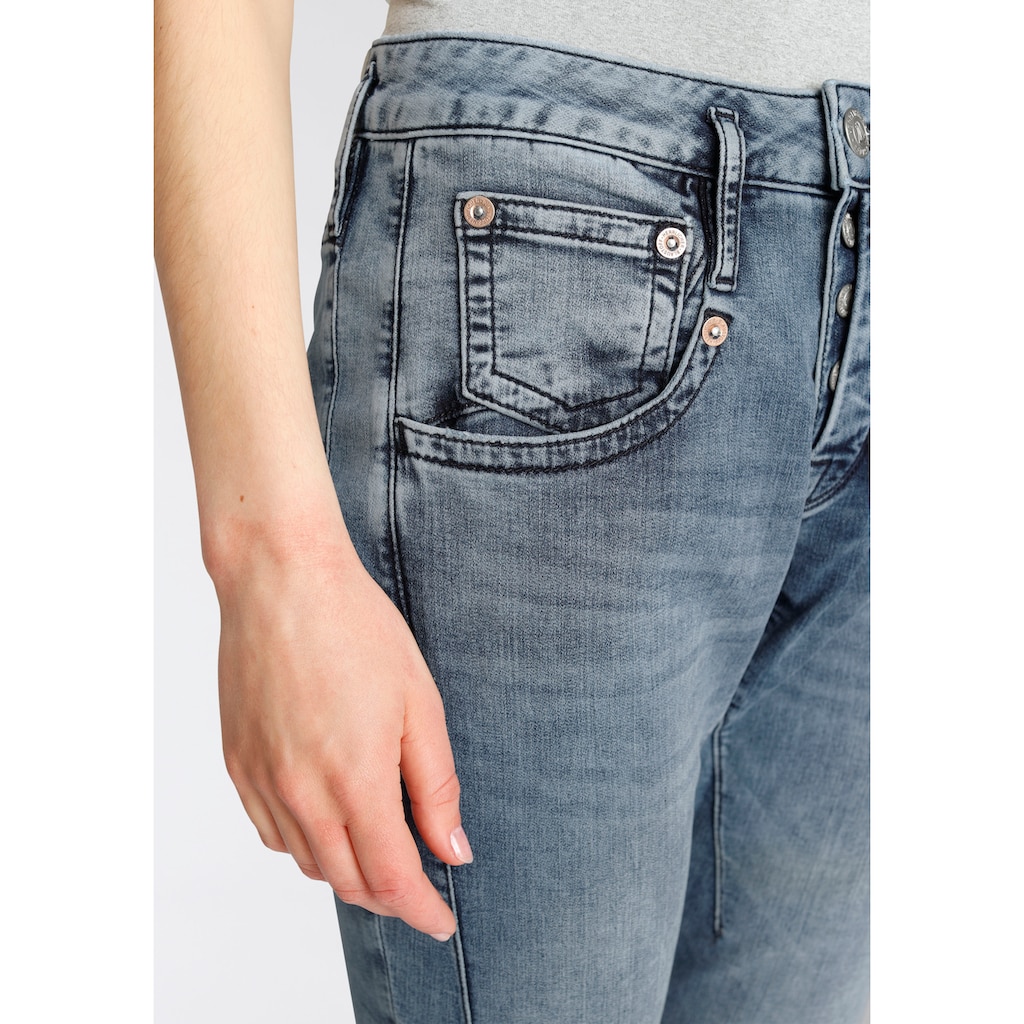 Herrlicher Boyfriend-Jeans »SHYRA CROPPED JOGG«, weiche Haptik