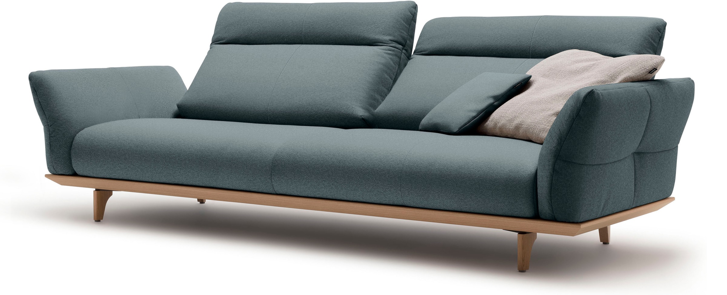 Creation BY ROLF BENZ 4-Sitzer »CR.460«, Sockel in Eiche, Füße Eiche natur, Breite 248 cm