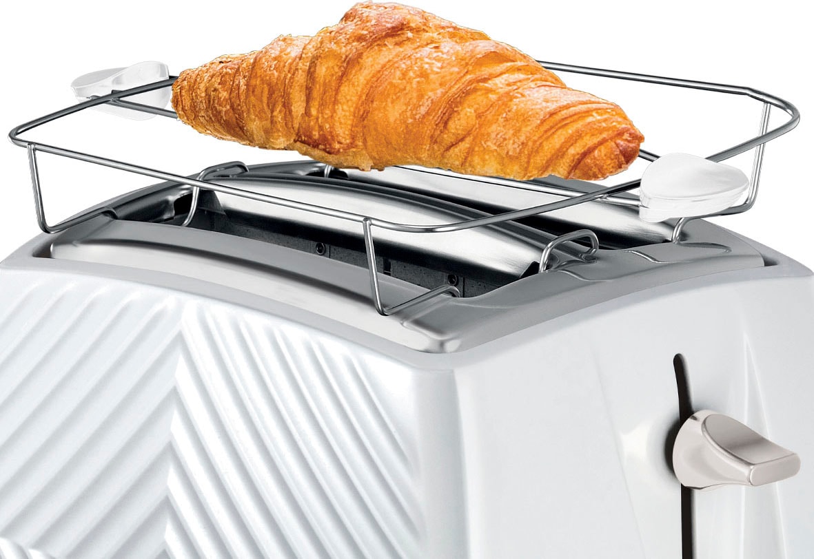 RUSSELL HOBBS Toaster »Groove 26391-56«, 2 lange Schlitze, für 2 Scheiben, 850 W, weiß, 850 Watt - 6 Bräunungsstufen