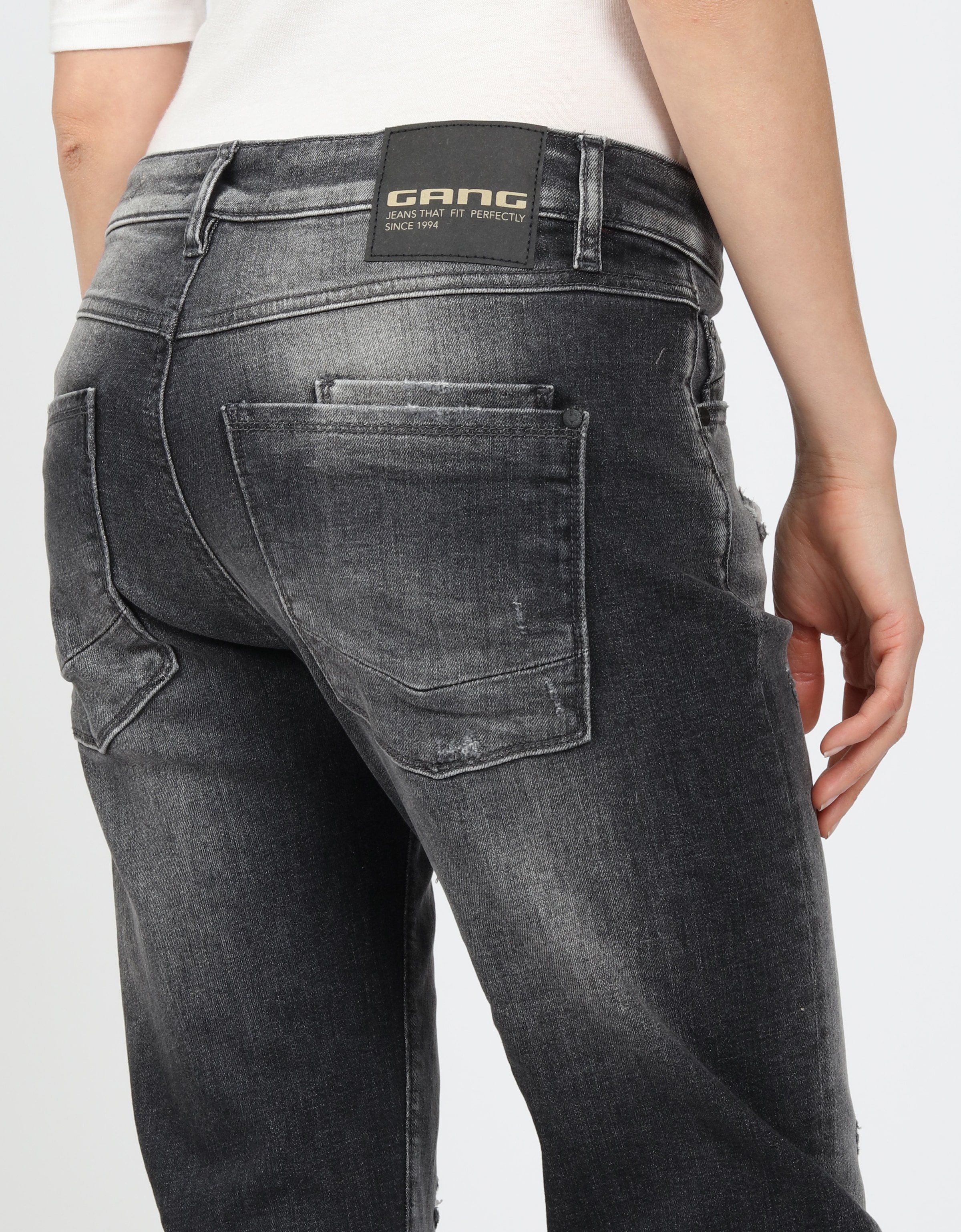 GANG Boyfriend-Jeans »94NADIA«, 5-Pocket Style mit Reißverschluss und Knopf
