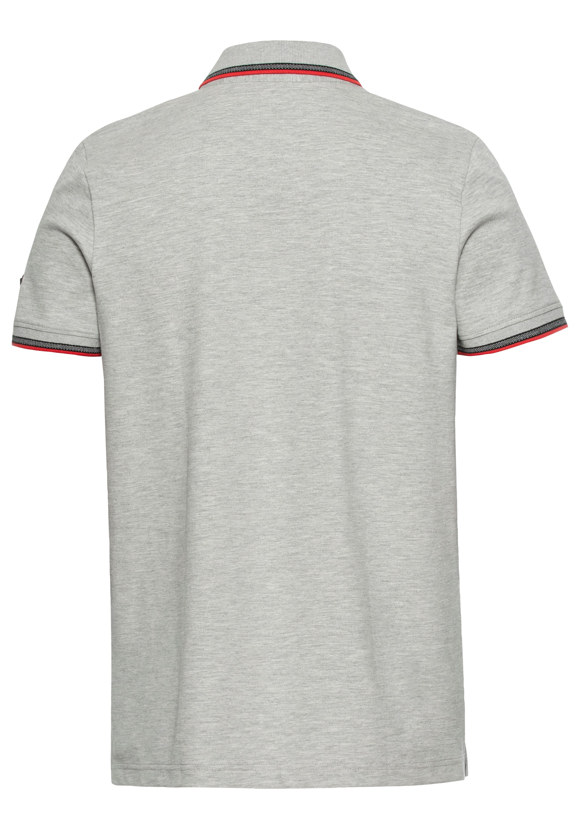 Bruno Banani Poloshirt, Kurzarm, schmal geschnitten, Colourblocking-Optik