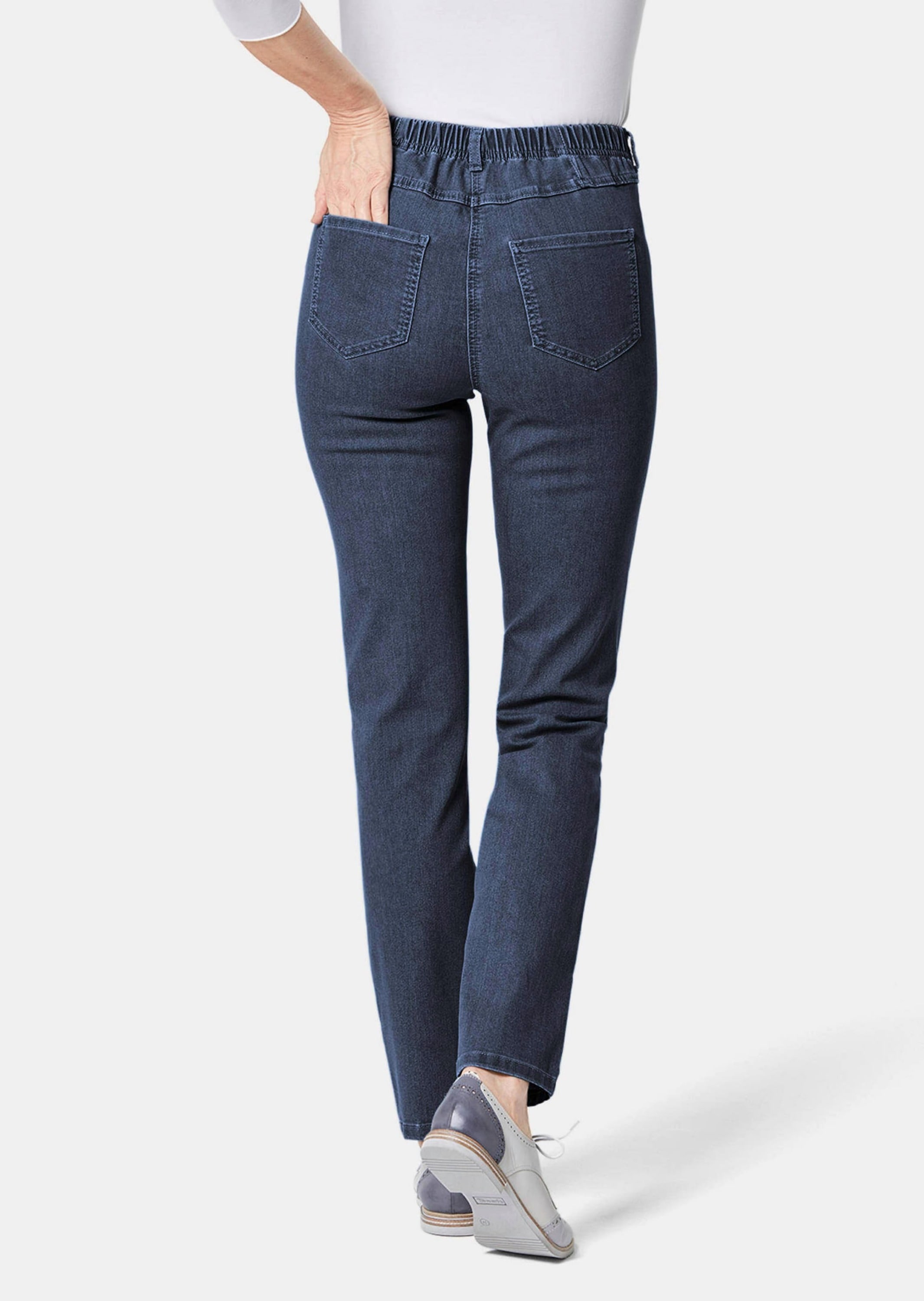 GOLDNER Regular-fit-Jeans »Kurzgröße Damen Jeans Slim Fit LOUISA mit Stretch-Anteil«