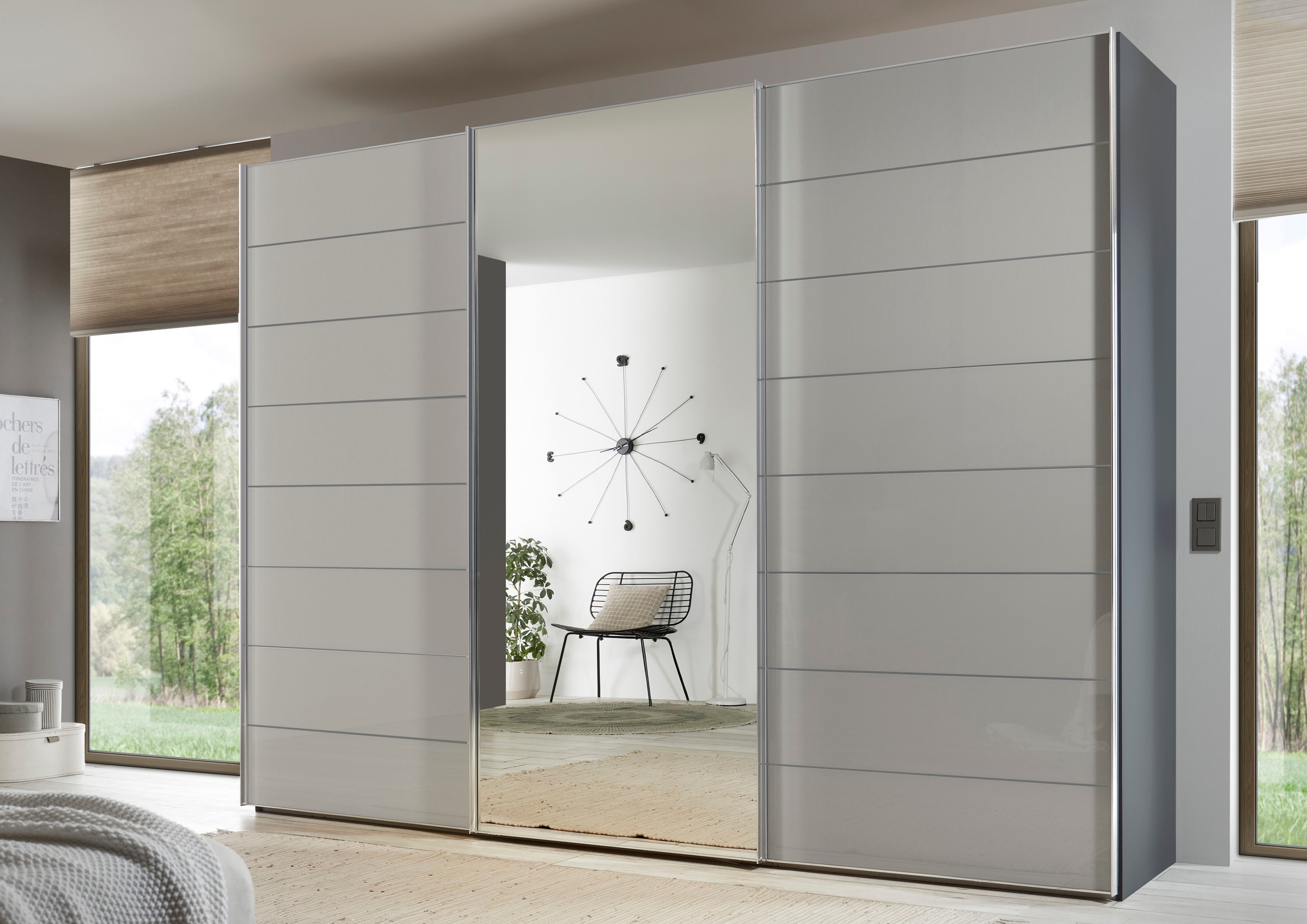 STAUD Schwebetürenschrank »Sonate Como mit Spiegel, in wertiger Staud-Qualität, Made in Germany«, (in 4 verschiedenen Ausstattungsvarianten erhältlich), viele Varianten