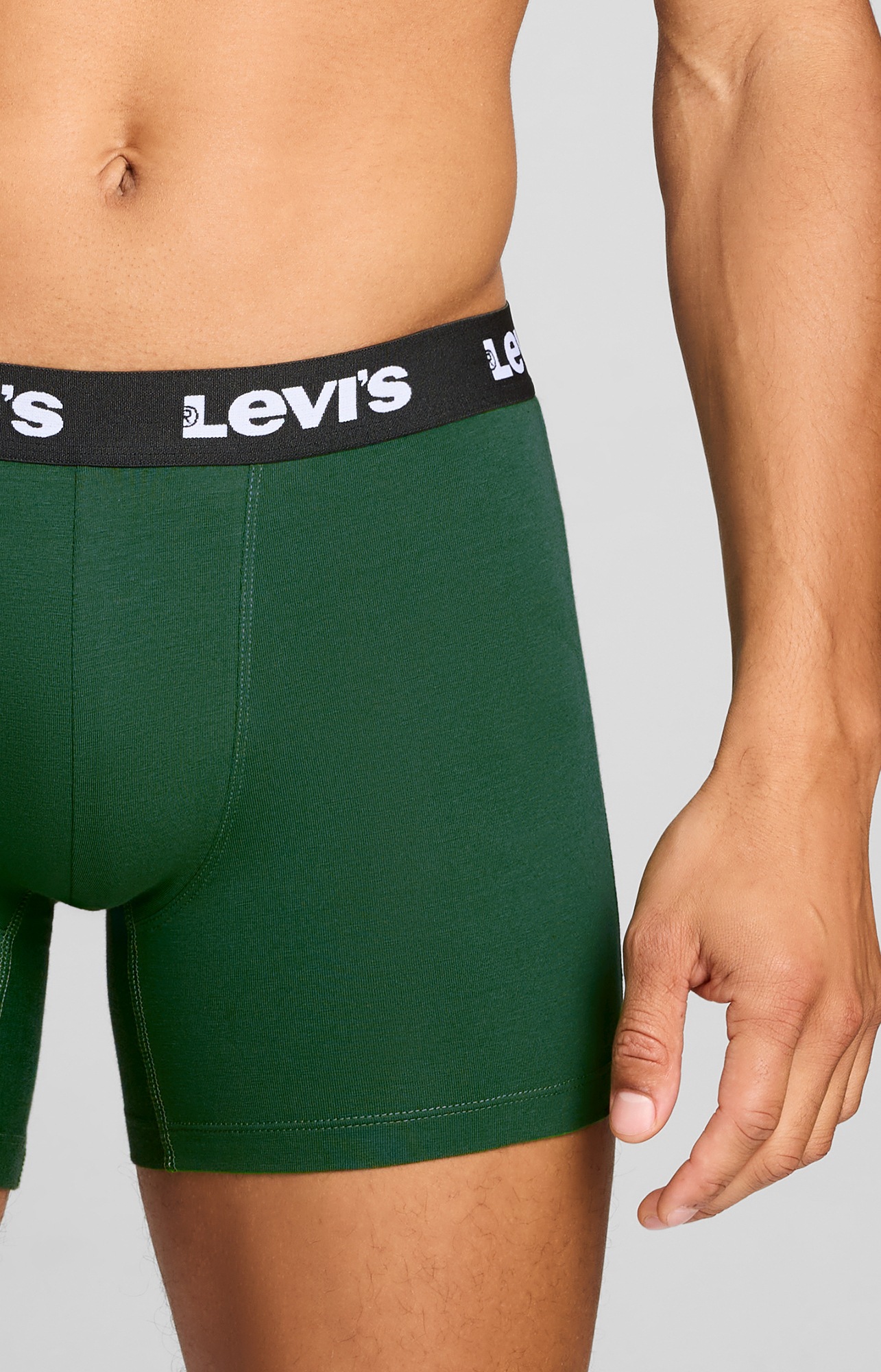 Levi's® Boxershorts »LEVIS MEN REPEAT LOGO BOXER BRIEF« 2er Pack,  ohne Eingriff, Logobund, elastisch