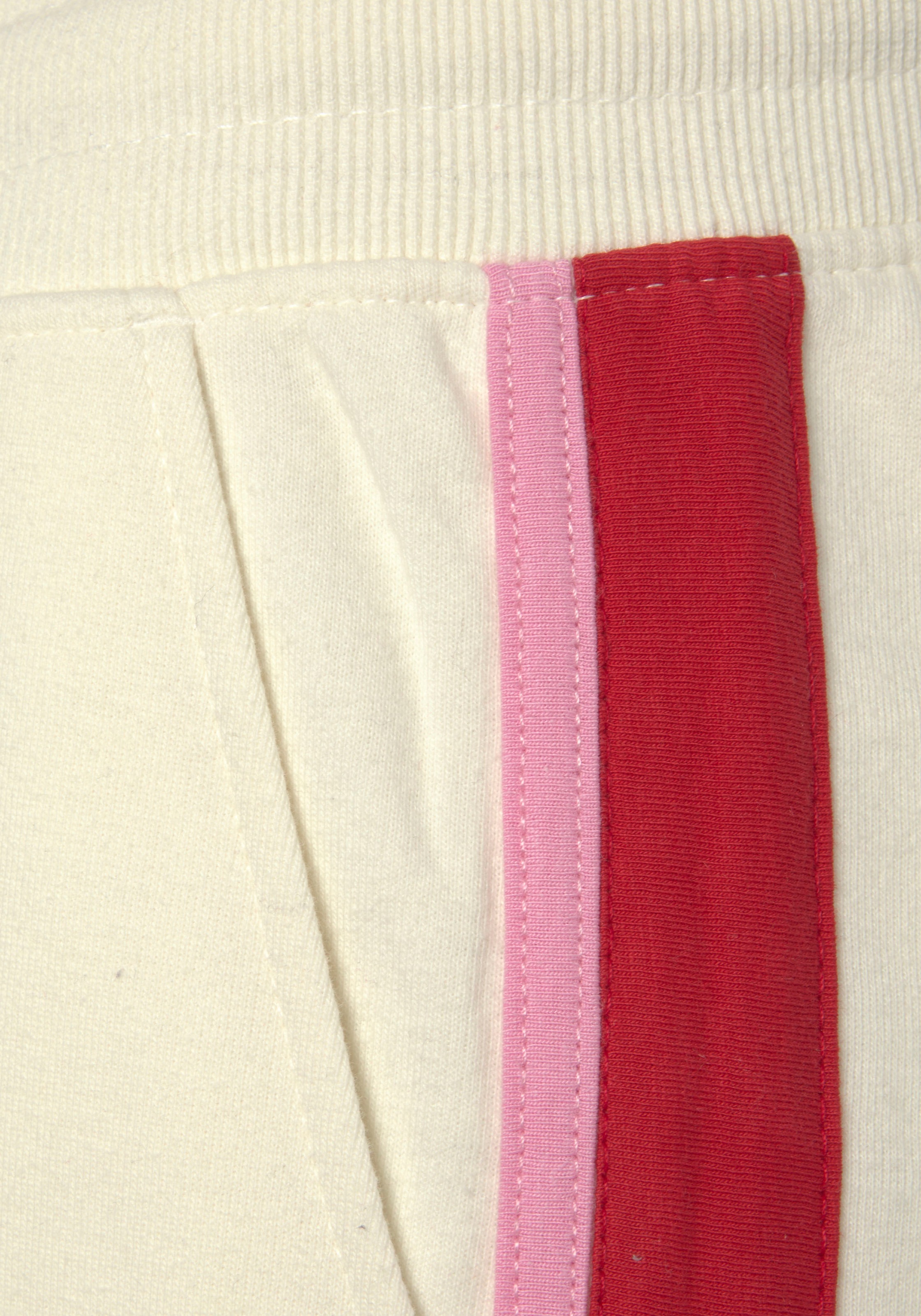 Vivance Sweatshorts, (1 tlg.), mit Kontrast Einsätzen, Loungewear