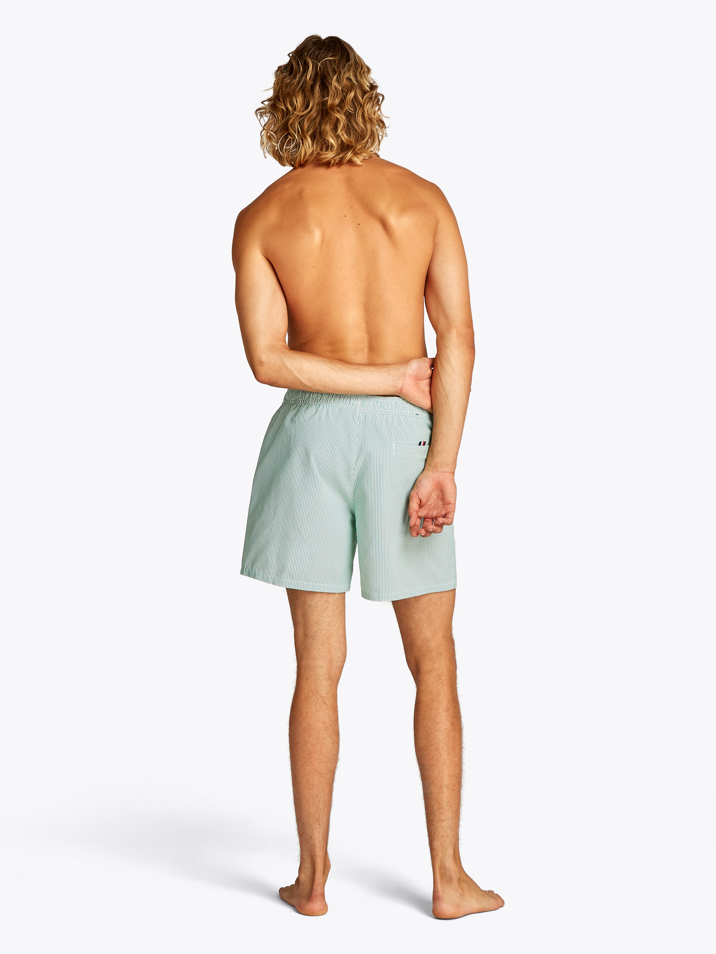 Tommy Hilfiger Swimwear Badeshorts »MEDIUM DRAWSTRING STRIPE«, in gestreifter Optik