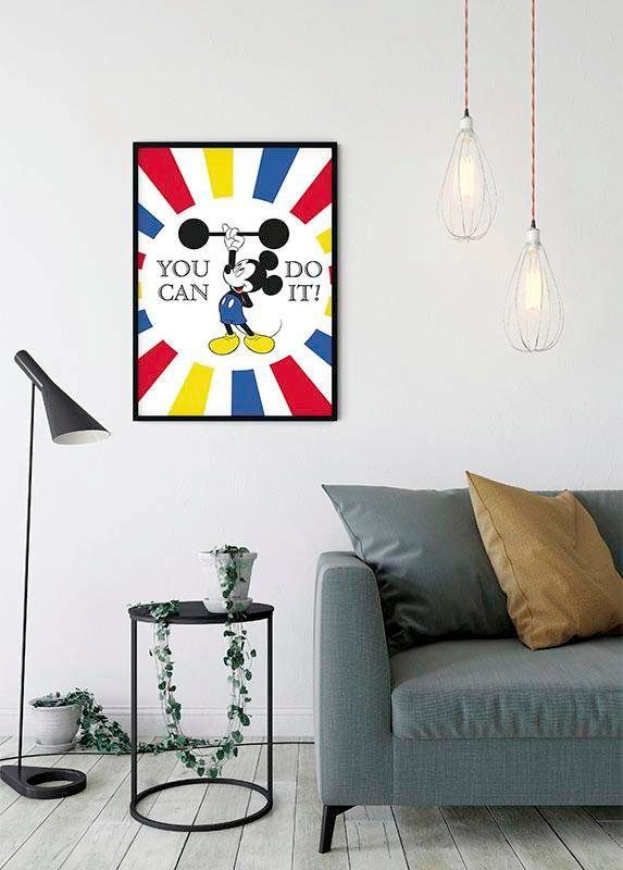 Komar Bild »Mickey Mouse Do it«, Disney, (1 St.), Wandbild zur Dekoration im Kinderzimmer - ohne Rahmen