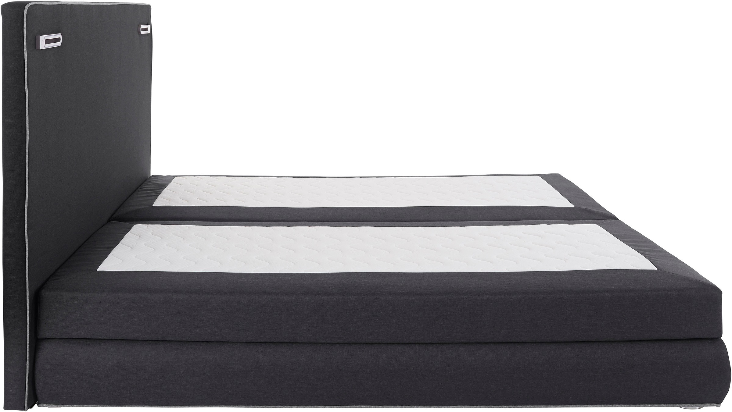 COLLECTION AB Boxspringbett »Ninoni mit Kaltschaummatratze«, inkl. Bettkasten, Topper und wahlweise mit LED-Beleuchtung