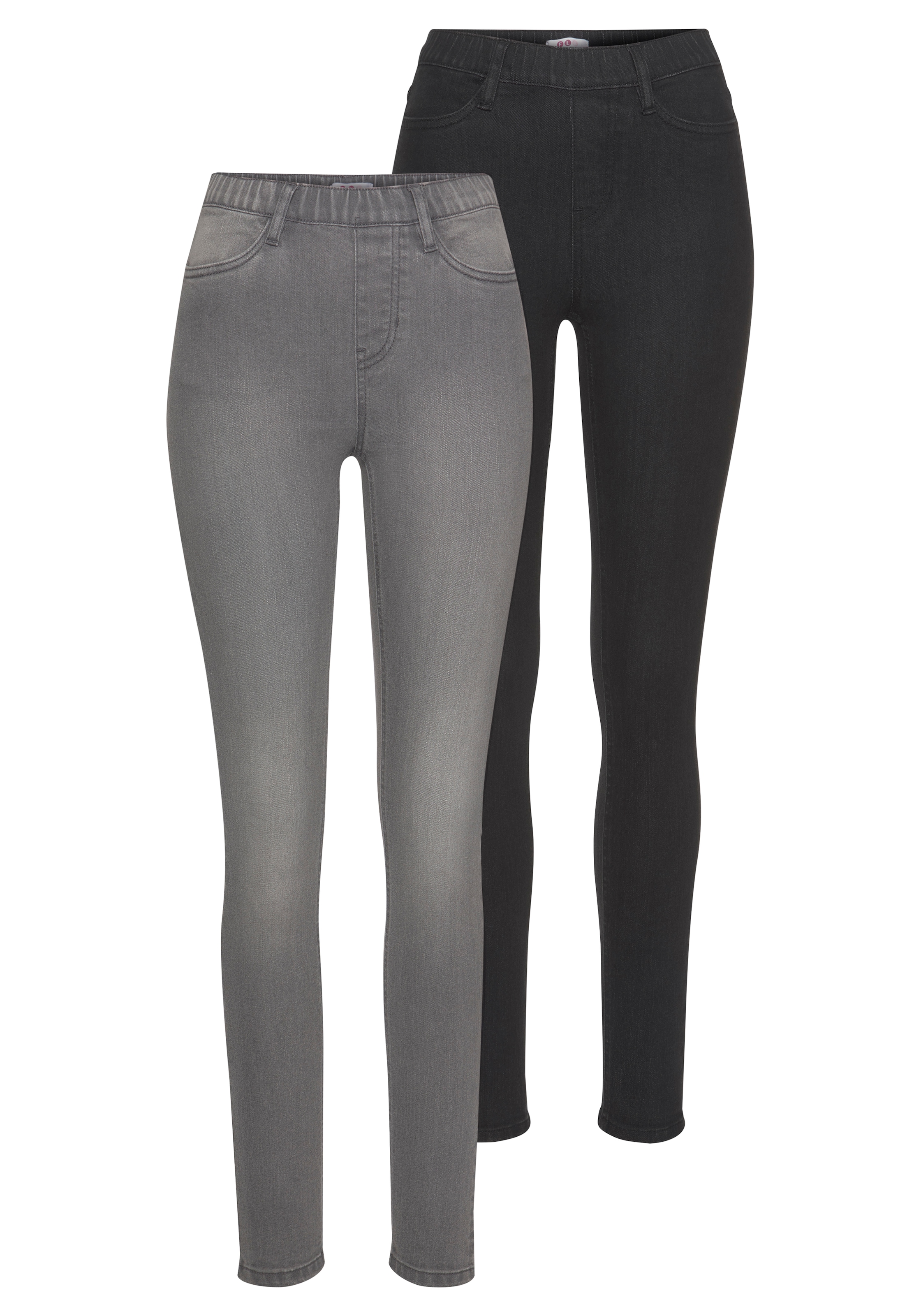 Jeansjeggings, (Packung, 2er-Pack), High Waist